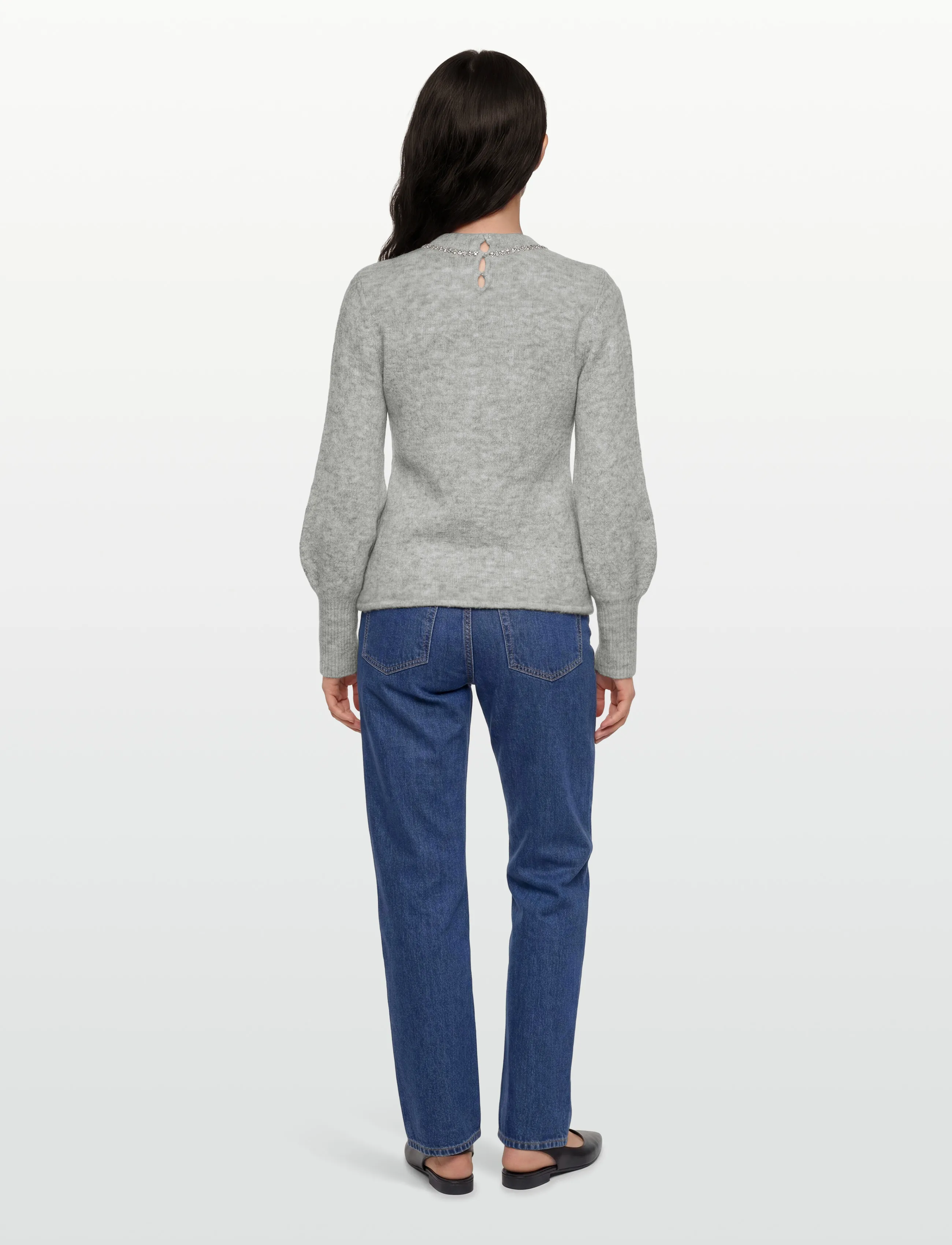 Copenhagen Muse - CMIBRA-PULLOVER - long-sleeved tops - light grey melange - 4