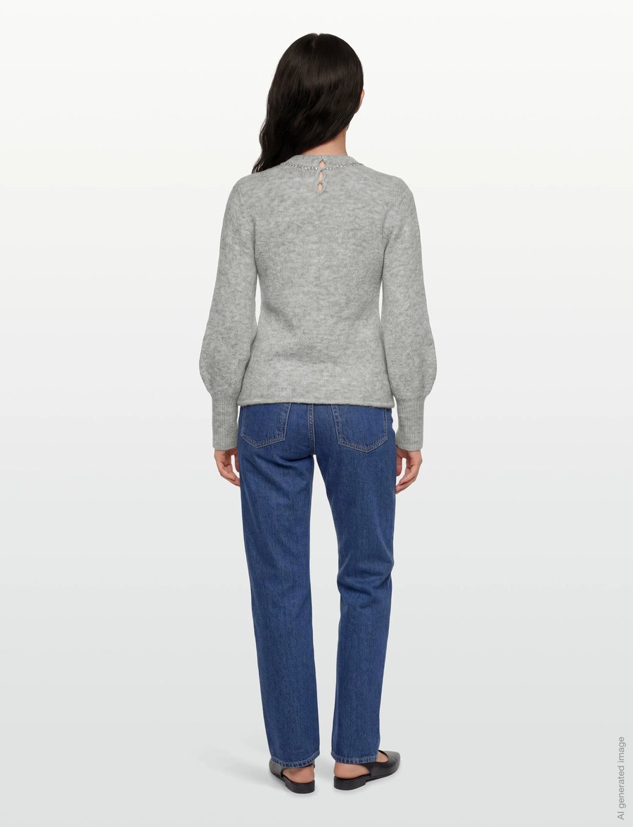 Copenhagen Muse - CMIBRA-PULLOVER - pullover - light grey melange - 4