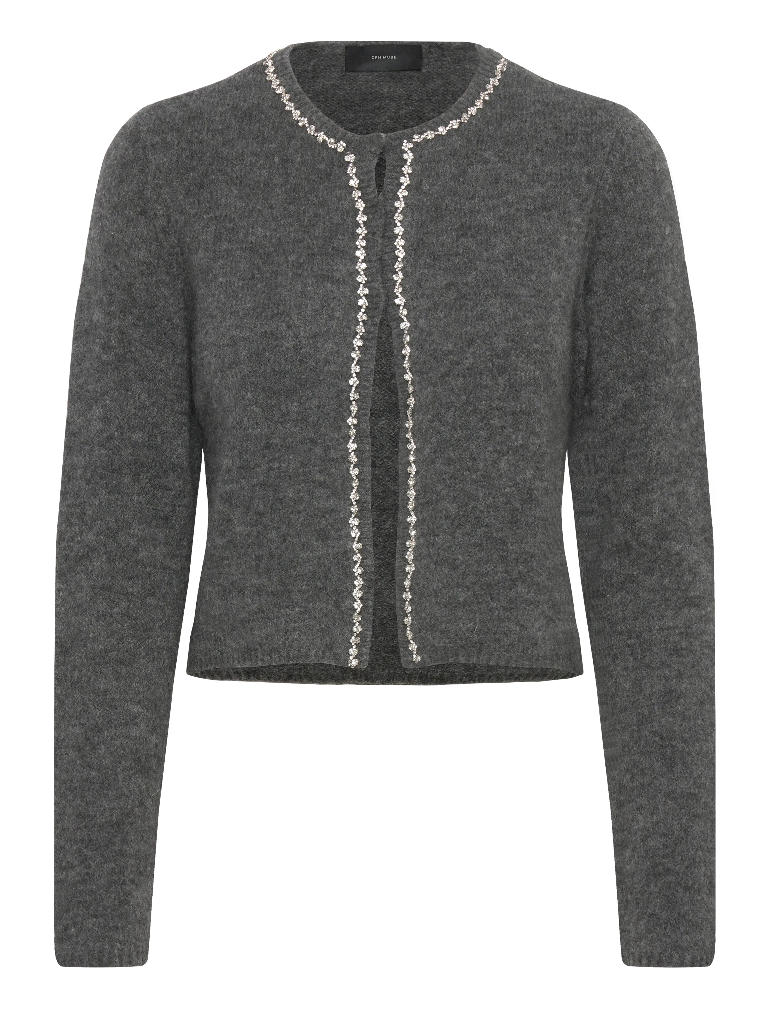 CMIBRA-CARDIGAN - DARK GREY MELANGE