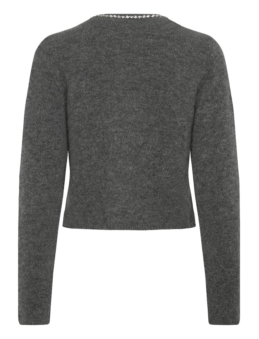 Copenhagen Muse - CMIBRA-CARDIGAN - strickjacken - dark grey melange - 1