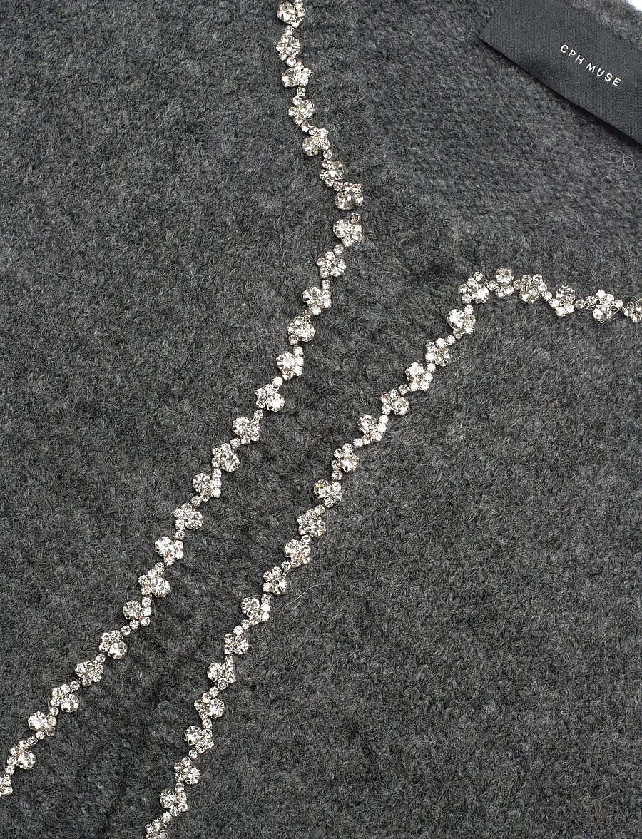 Copenhagen Muse - CMIBRA-CARDIGAN - strickjacken - dark grey melange - 2