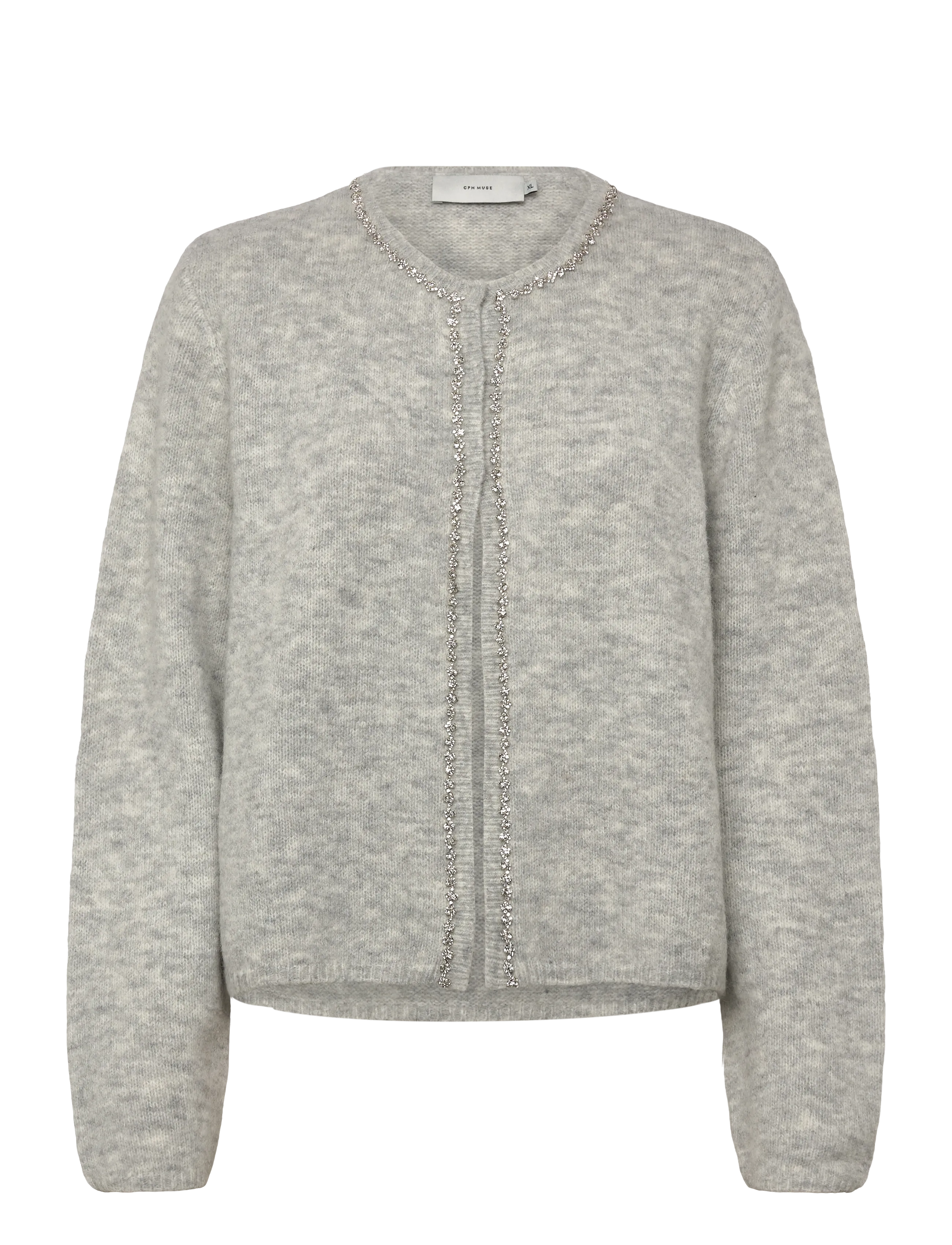 CMIBRA-CARDIGAN - LIGHT GREY MELANGE