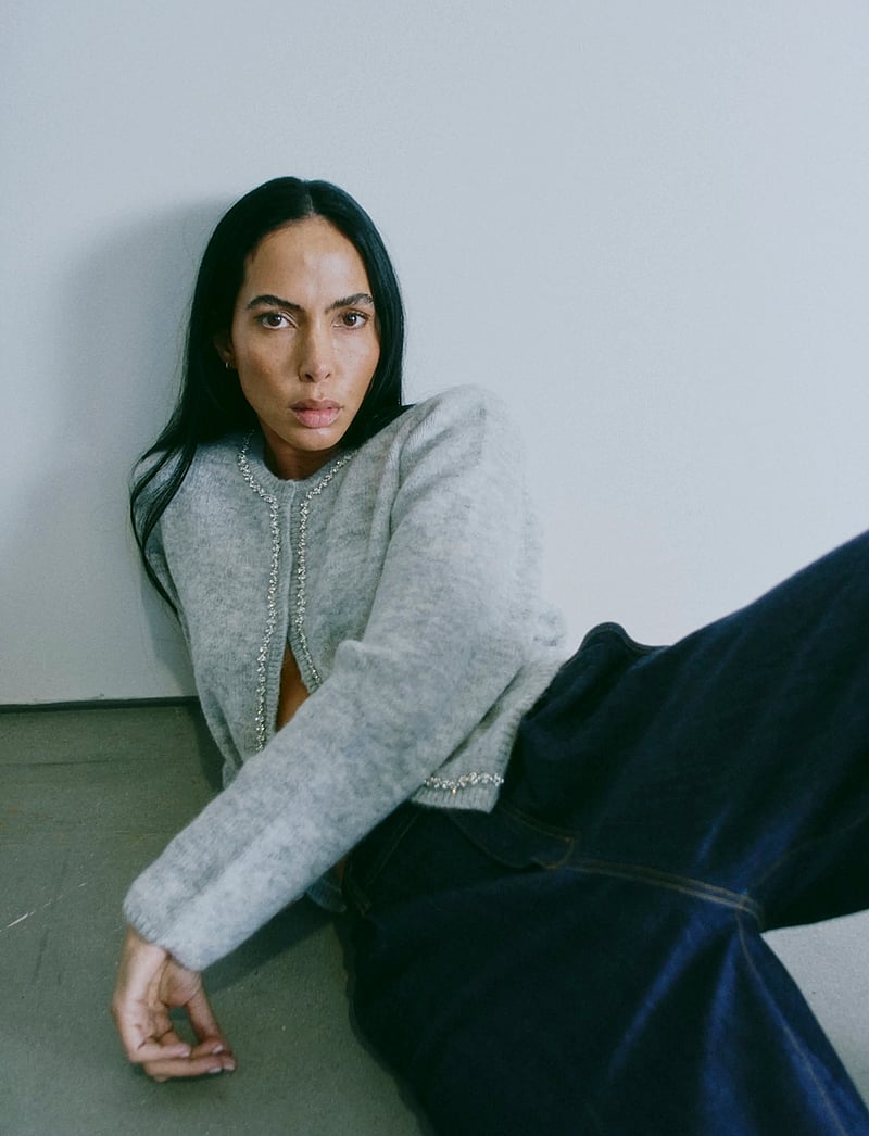 Copenhagen Muse - CMIBRA-CARDIGAN - kardiganid - light grey melange - 3