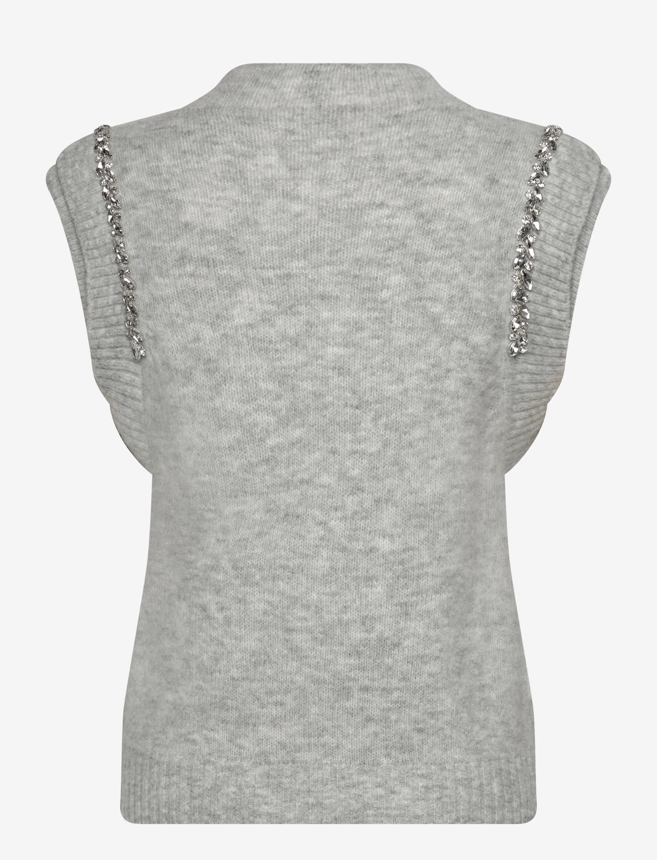 Copenhagen Muse - CMIBRA-WAISTCOAT - strikveste - light grey melange - 1