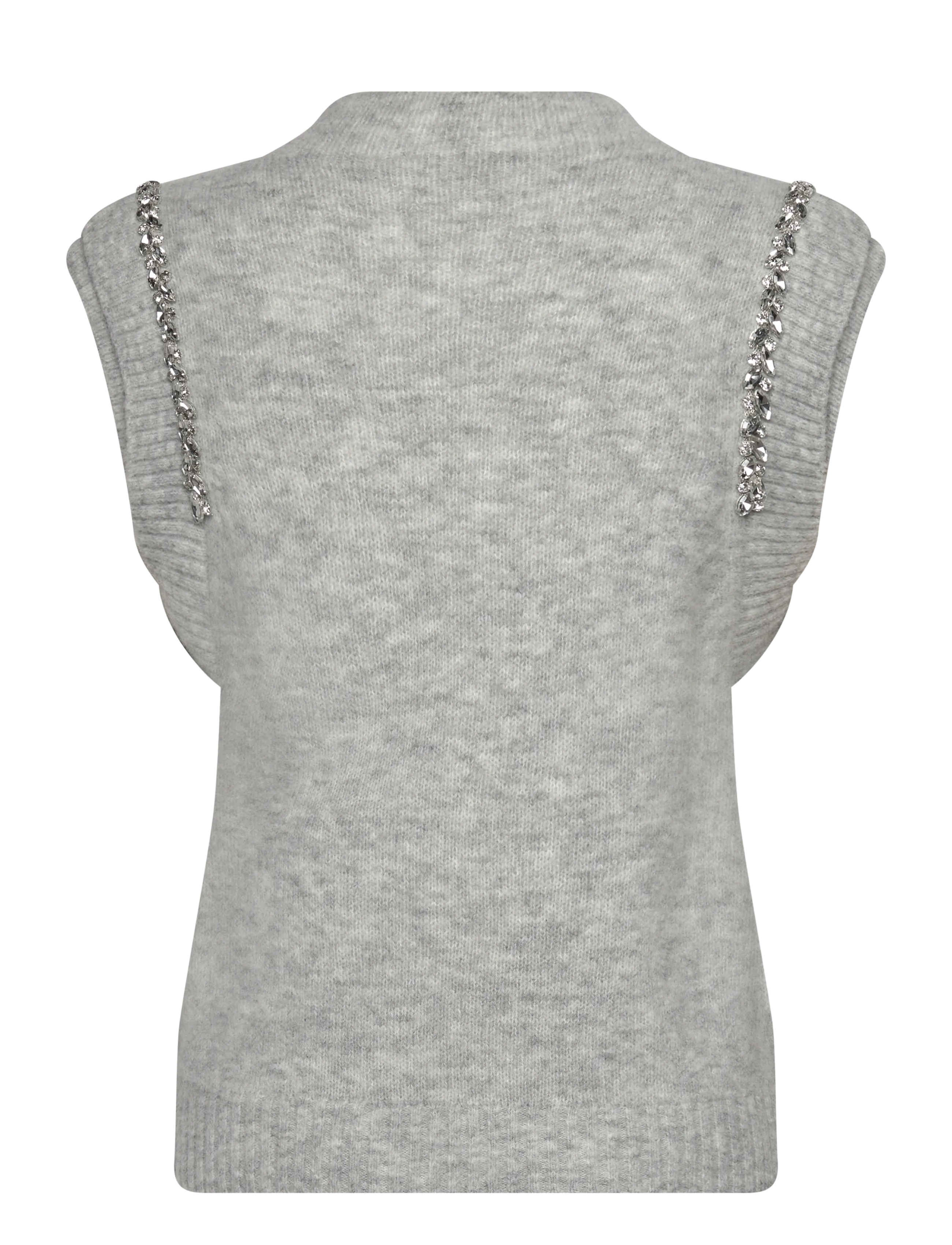 Copenhagen Muse - CMIBRA-WAISTCOAT - vestes tricot - light grey melange - 1
