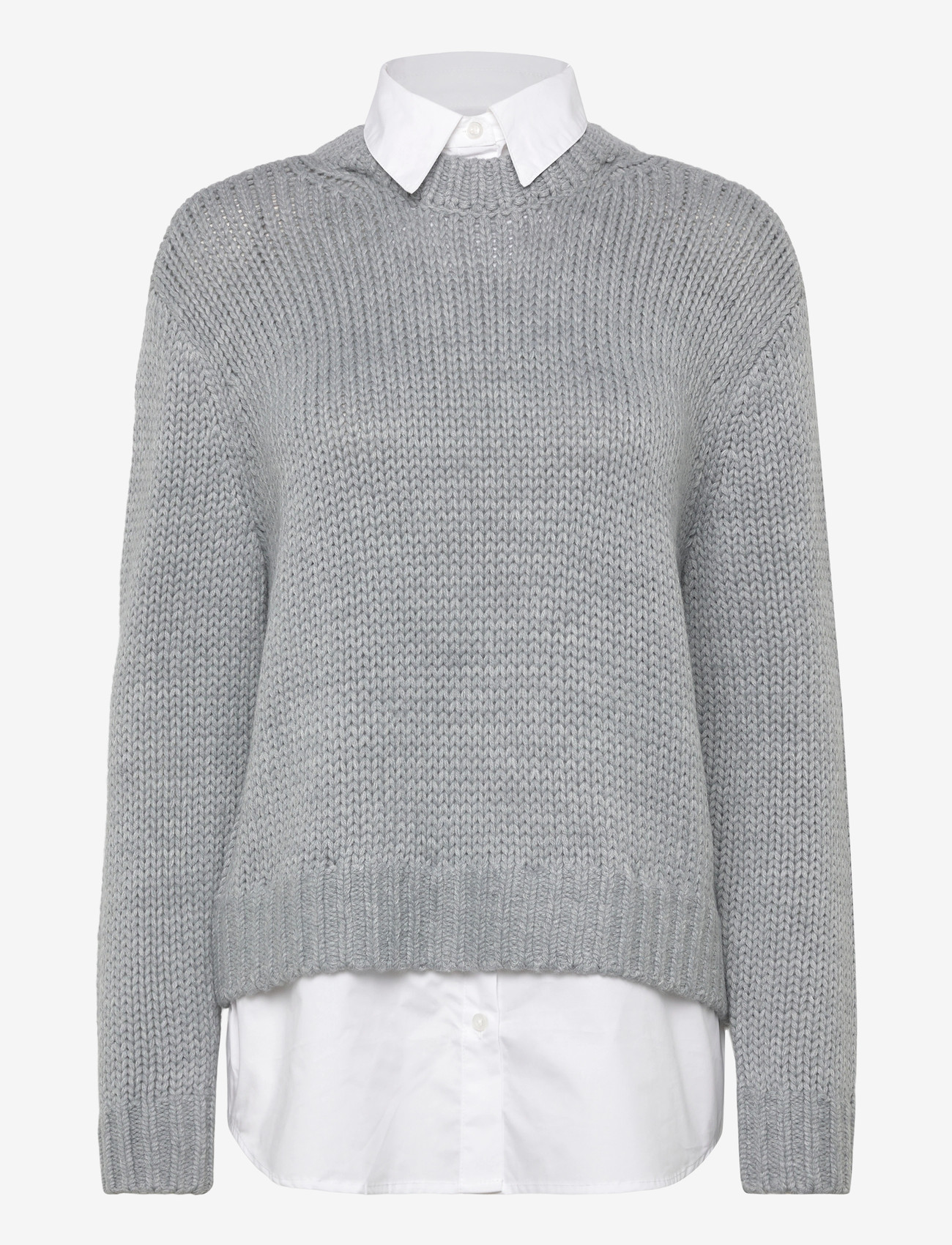 Copenhagen Muse - CMYASMIN-PULLOVER - striktrøjer - light grey melange - 0