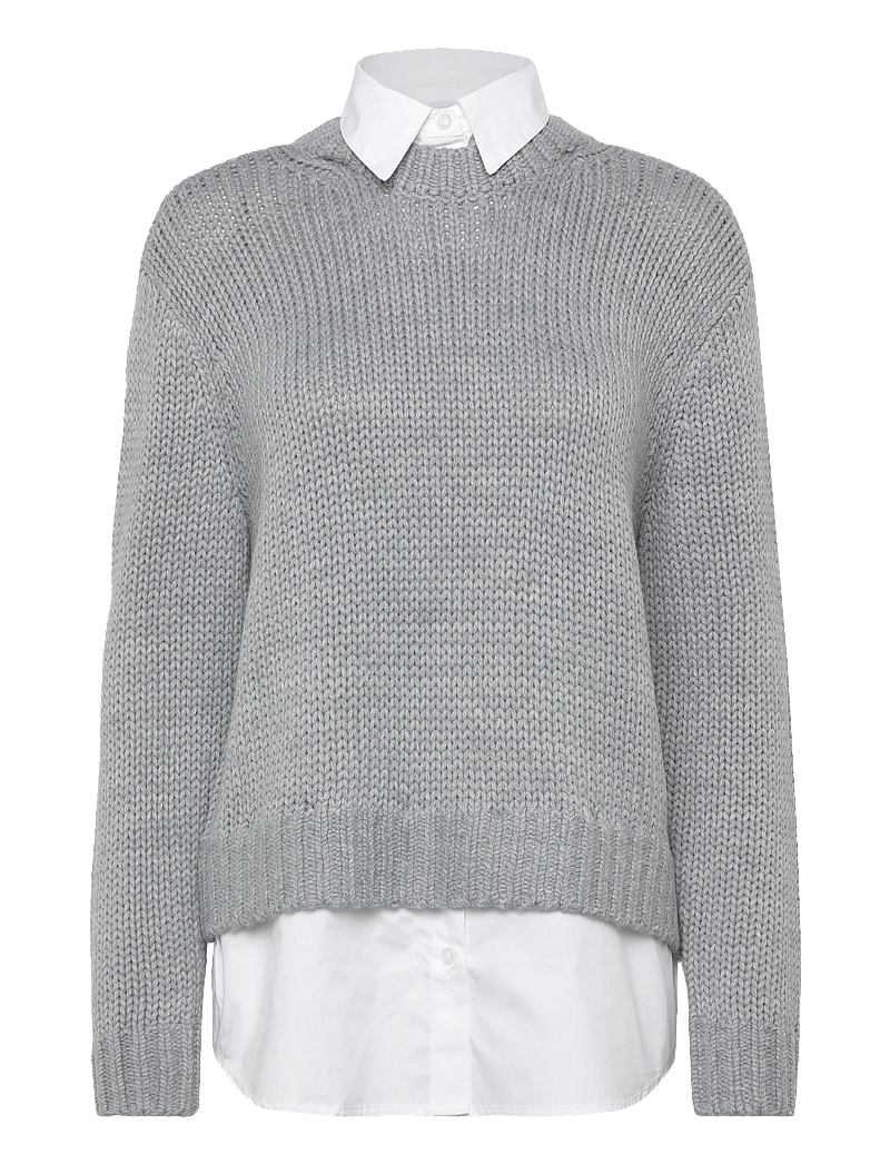 Copenhagen Muse - CMYASMIN-PULLOVER - striktrøjer - light grey melange - 0
