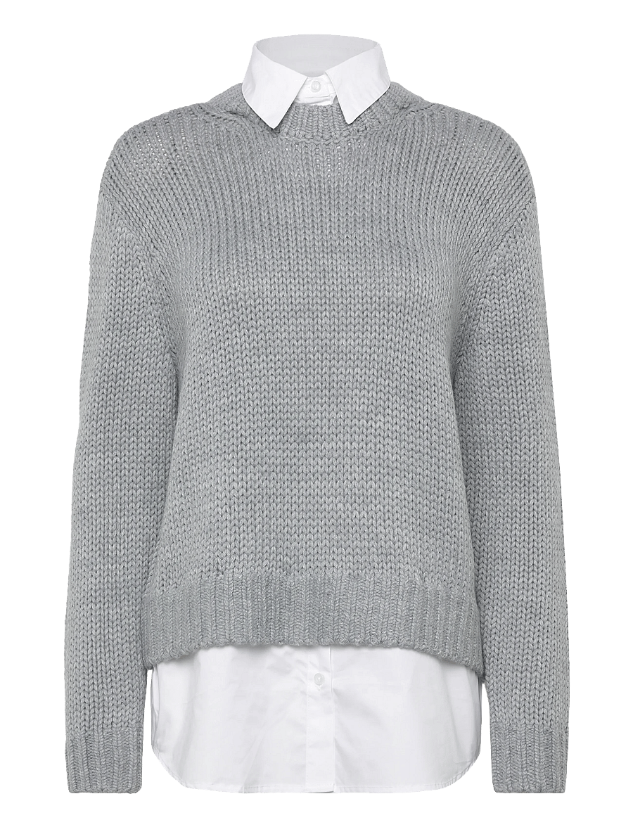 Copenhagen Muse - CMYASMIN-PULLOVER - pullover - light grey melange - 0