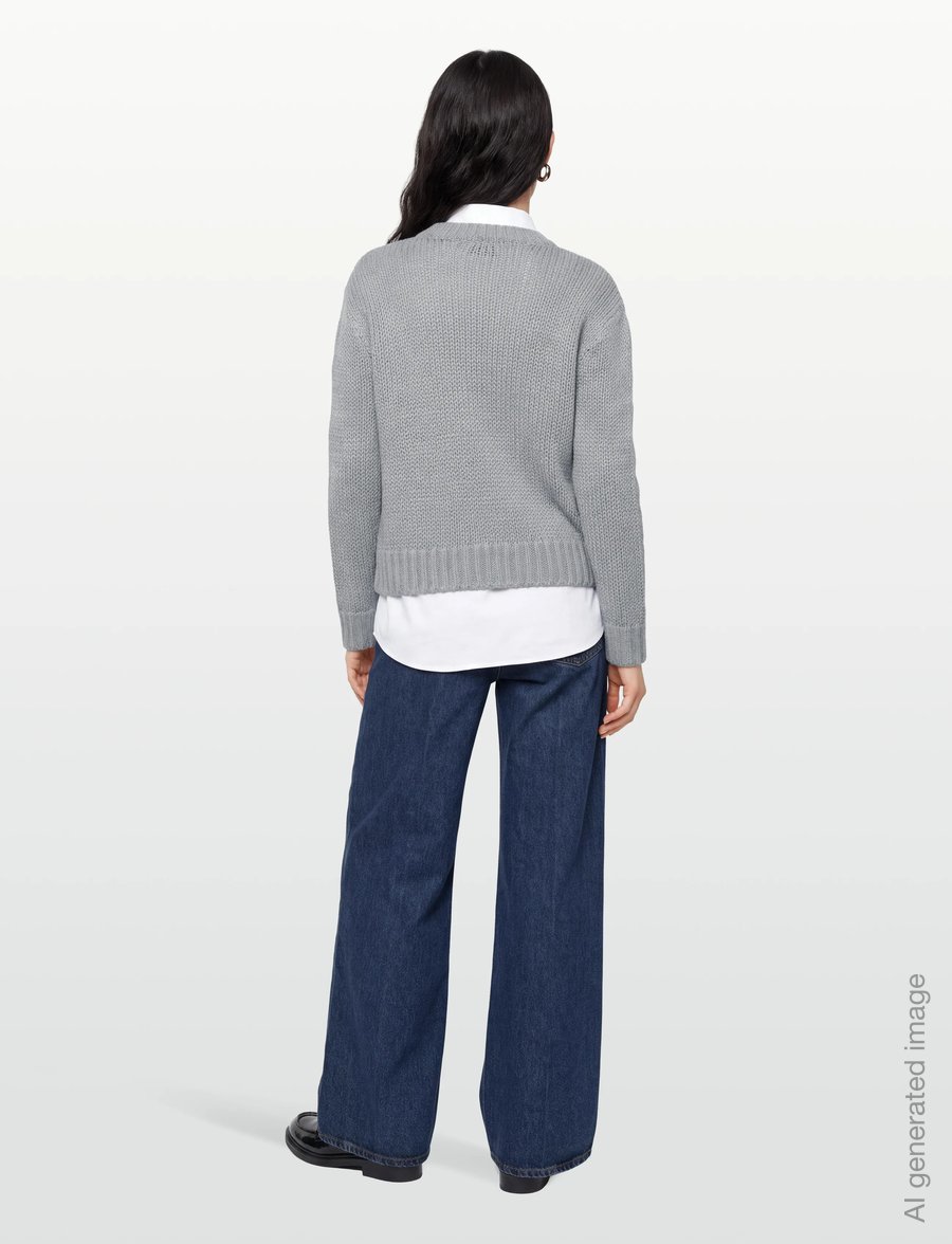 Copenhagen Muse - CMYASMIN-PULLOVER - pullover - light grey melange - 5