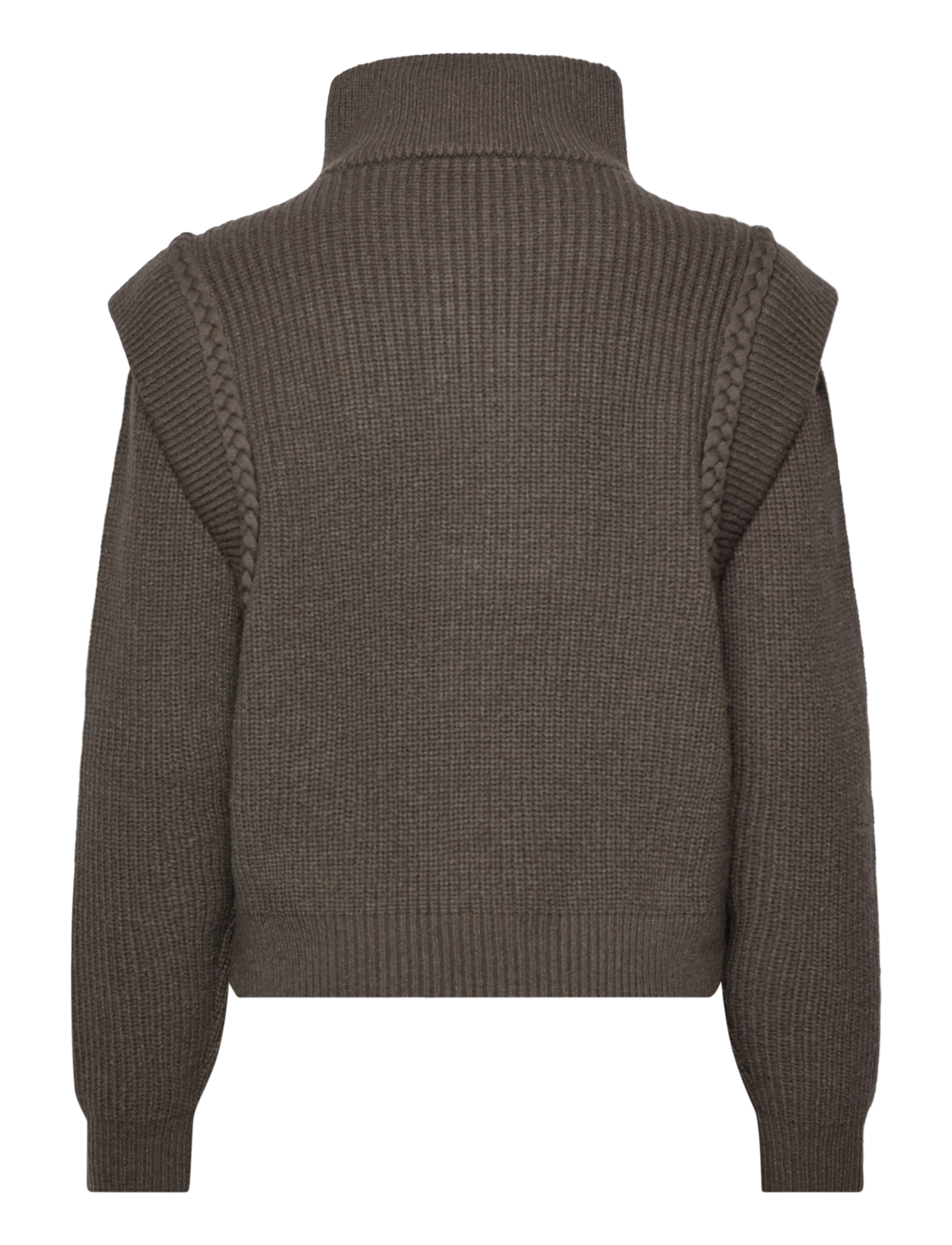 Copenhagen Muse - CMYARI-PULLOVER - kõrge kaelusega kudumid - dark olive - 1