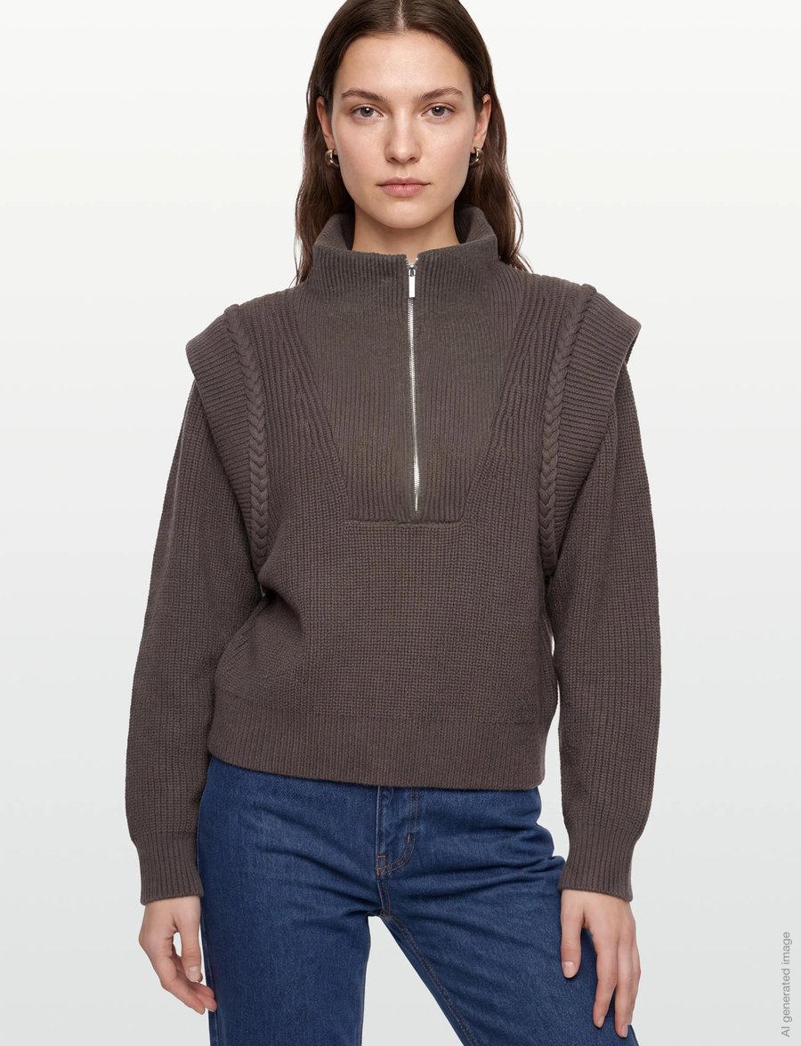 Copenhagen Muse - CMYARI-PULLOVER - rollkragenpullover - dark olive - 3