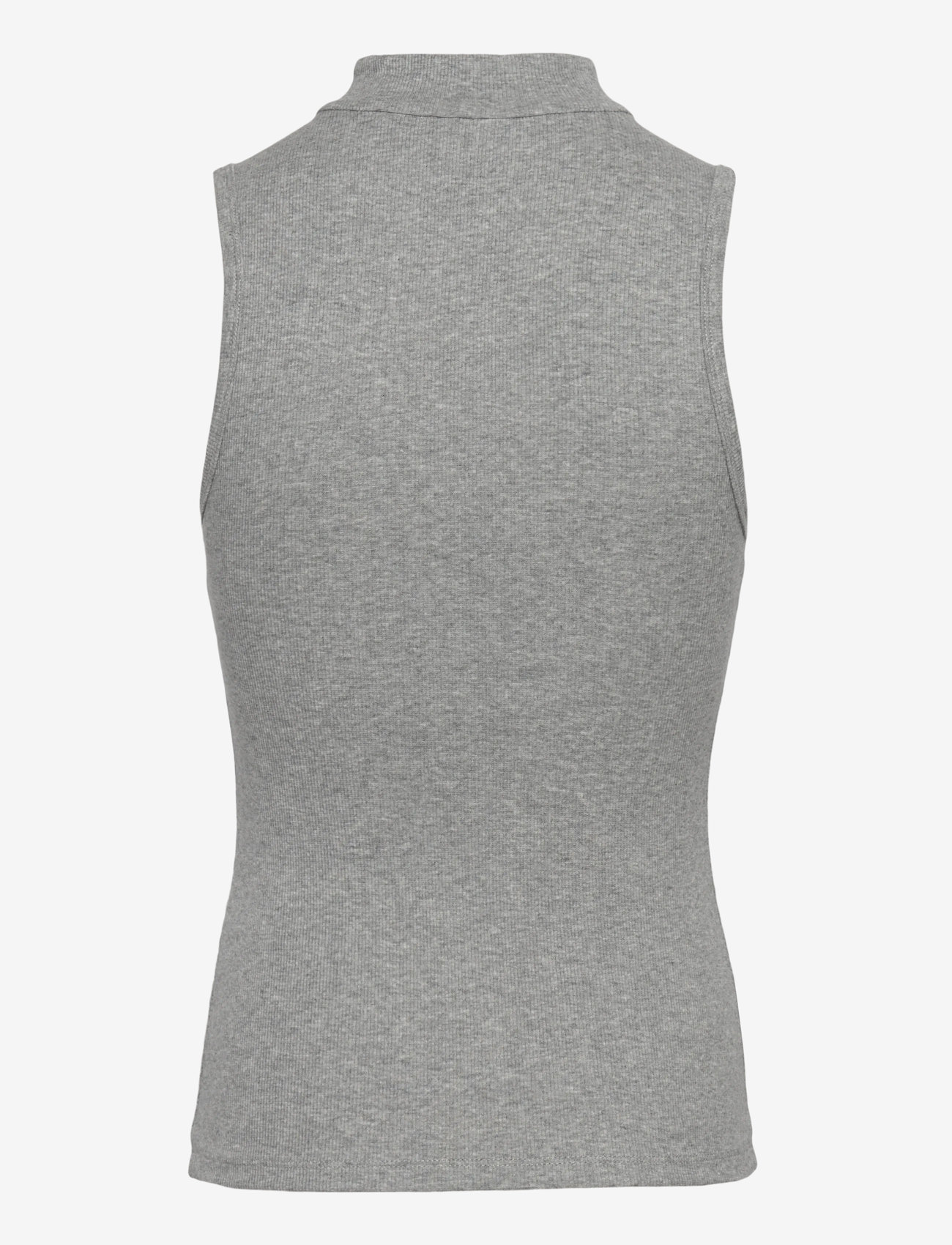 Copenhagen Muse - CMSIV-TOP is a tight-fitting top in a thick and stretchy material with a ribbed - Ärmellose tops - light grey melange - 1