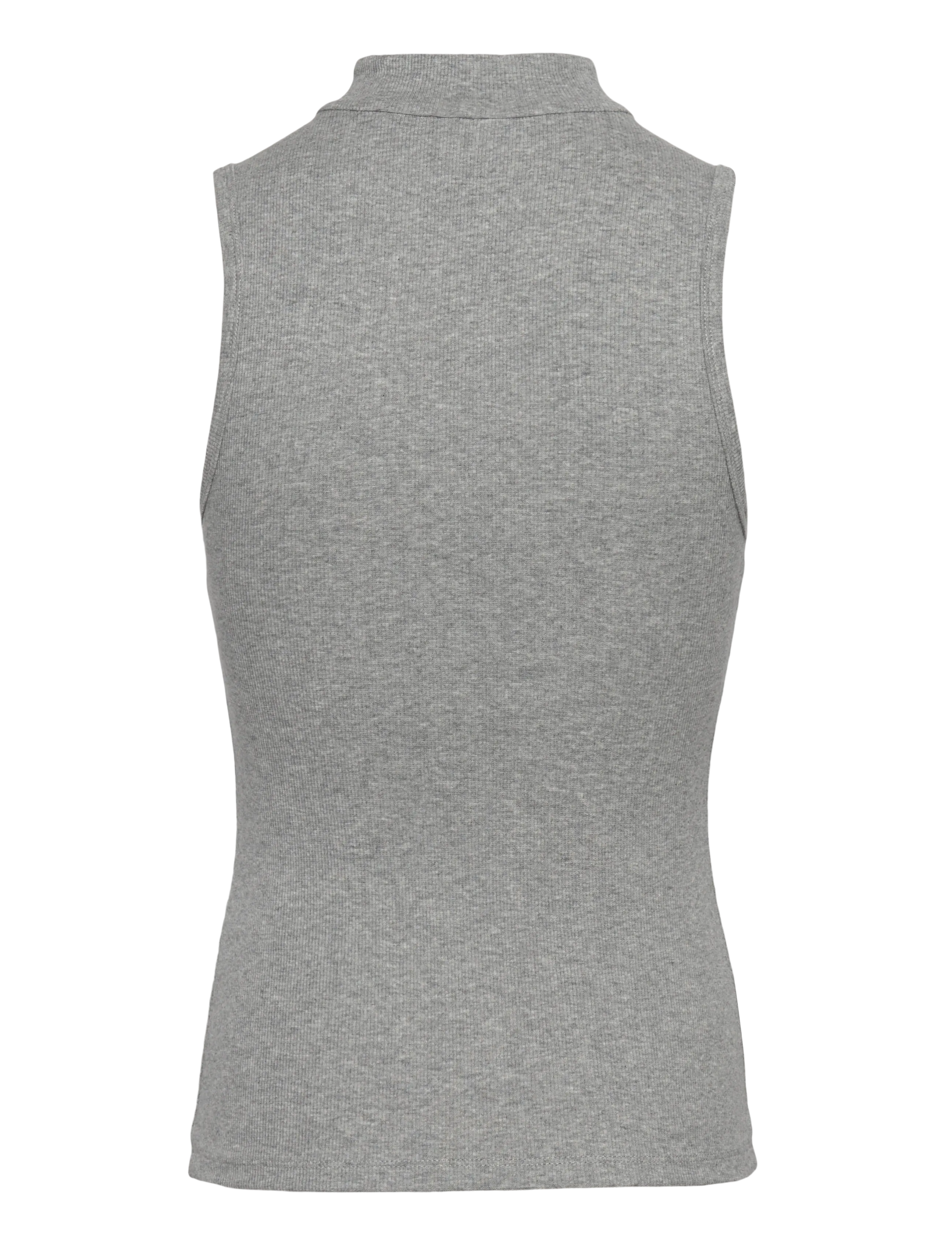 Copenhagen Muse - CMSIV-TOP is a tight-fitting top in a thick and stretchy material with a ribbed - Ärmellose tops - light grey melange - 1
