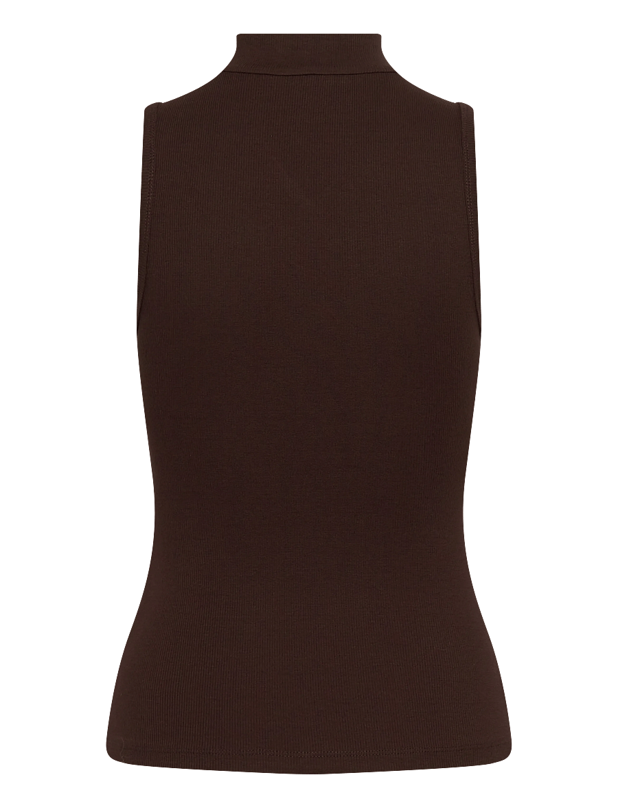 Copenhagen Muse - CMSIV-TOP is a tight-fitting top in a thick and stretchy material with a ribbed - topi bez piedurknēm - molÉ - 2
