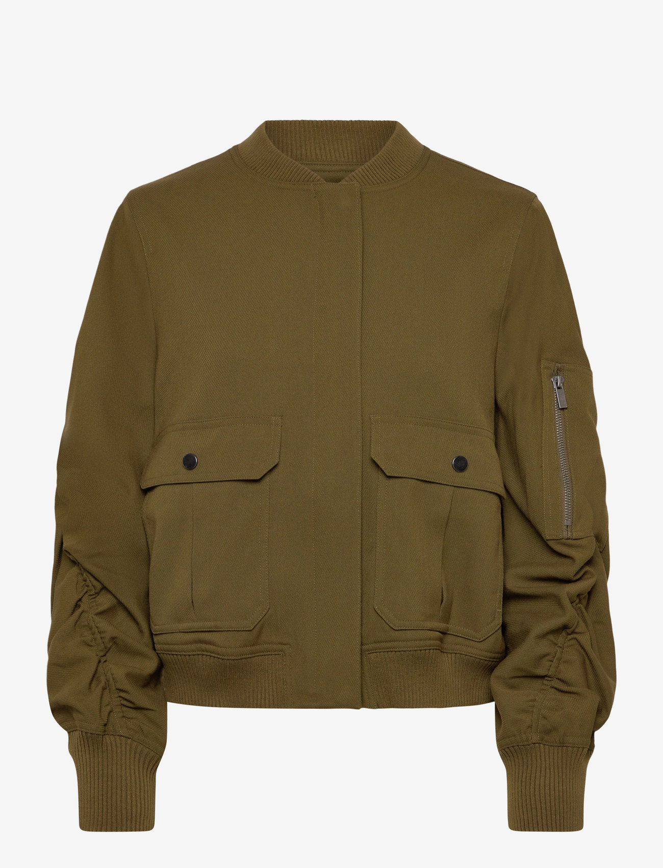 Copenhagen Muse - CMTAILOR-JACKET is a bomber jacket in a premium material with a logo printed lin - tunna jackor - dark olive - 0