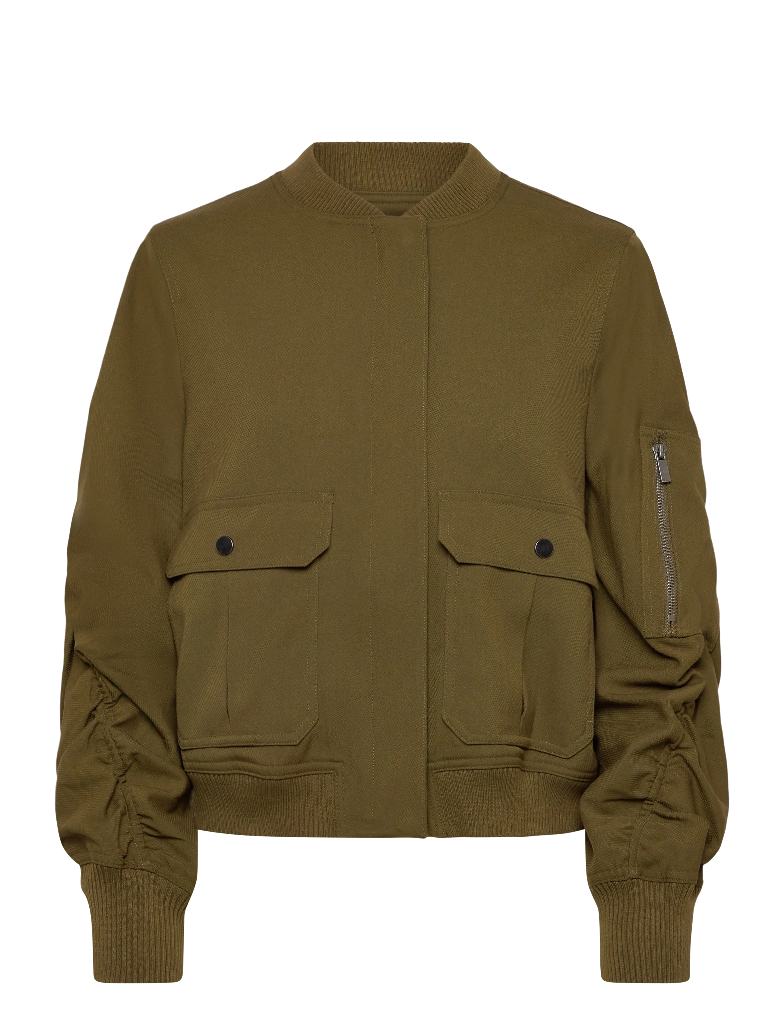 Copenhagen Muse CMTAILOR-JACKET is a bomber jacket in a premium material with a logo printed lin - Transitional Layering - DARK OLIVE / khaki/green