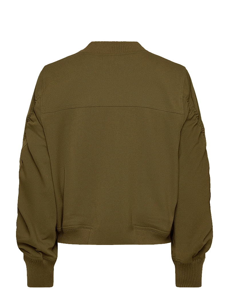Copenhagen Muse - CMTAILOR-JACKET is a bomber jacket in a premium material with a logo printed lin - tunna jackor - dark olive - 1