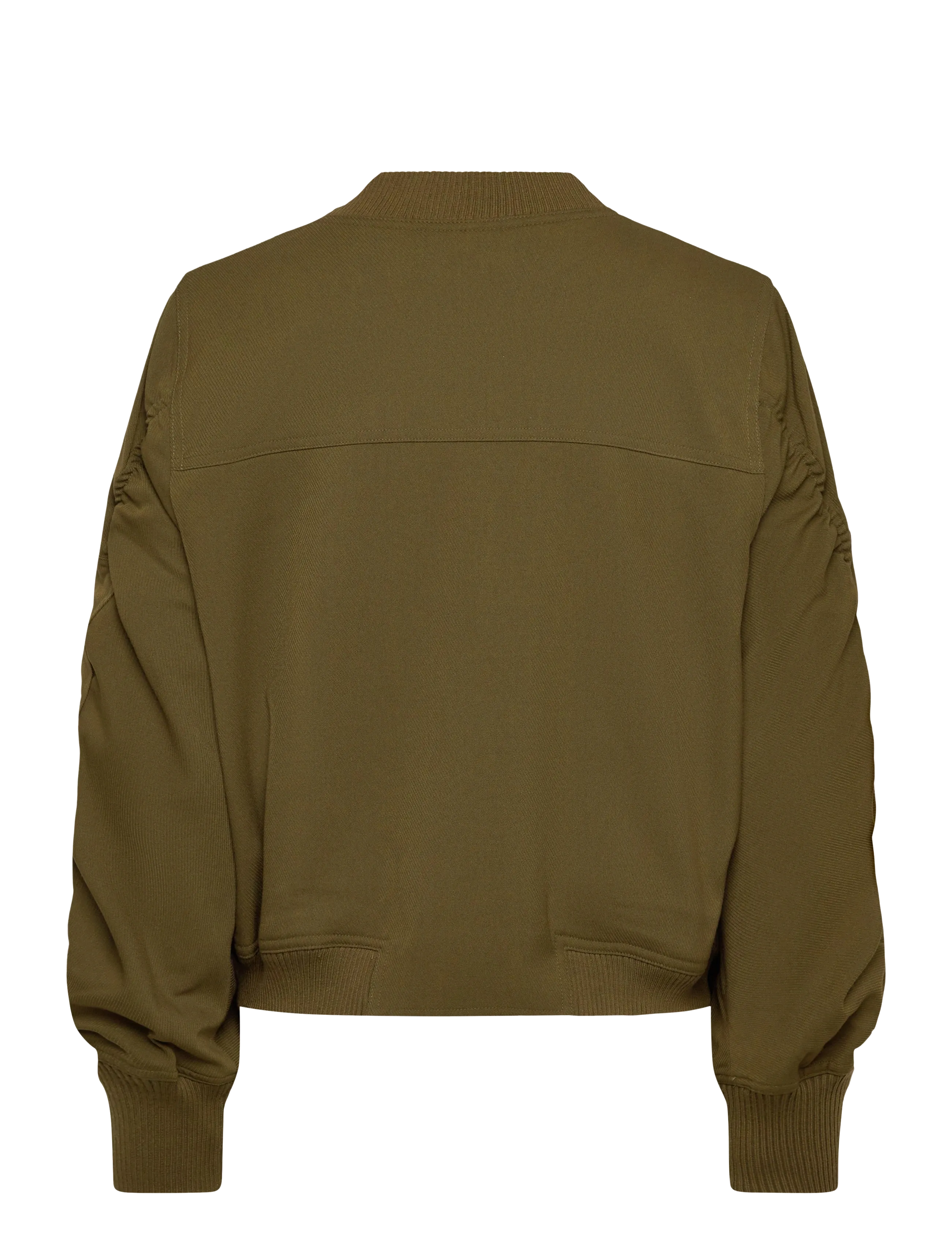 Copenhagen Muse - CMTAILOR-JACKET is a bomber jacket in a premium material with a logo printed lin - spring jackets - dark olive - 1