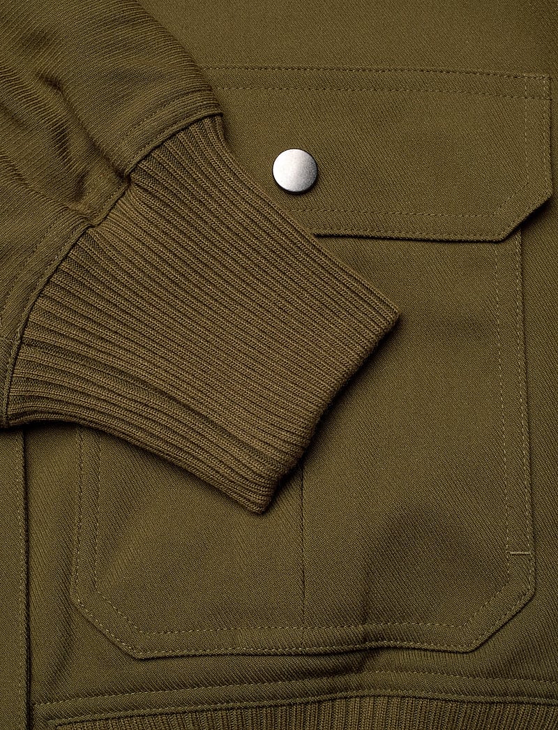 Copenhagen Muse - CMTAILOR-JACKET is a bomber jacket in a premium material with a logo printed lin - tunna jackor - dark olive - 3