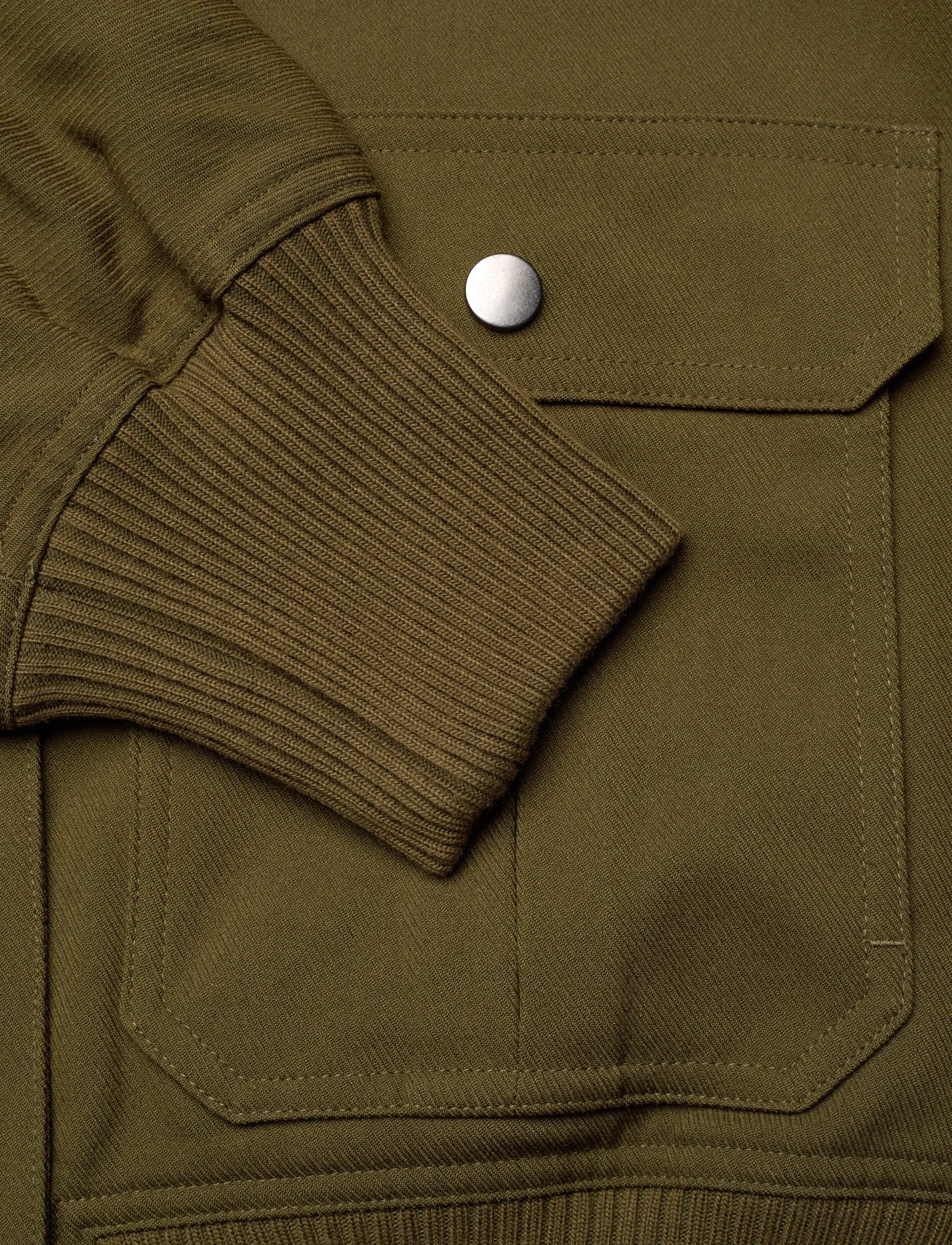 Copenhagen Muse - CMTAILOR-JACKET is a bomber jacket in a premium material with a logo printed lin - spring jackets - dark olive - 3