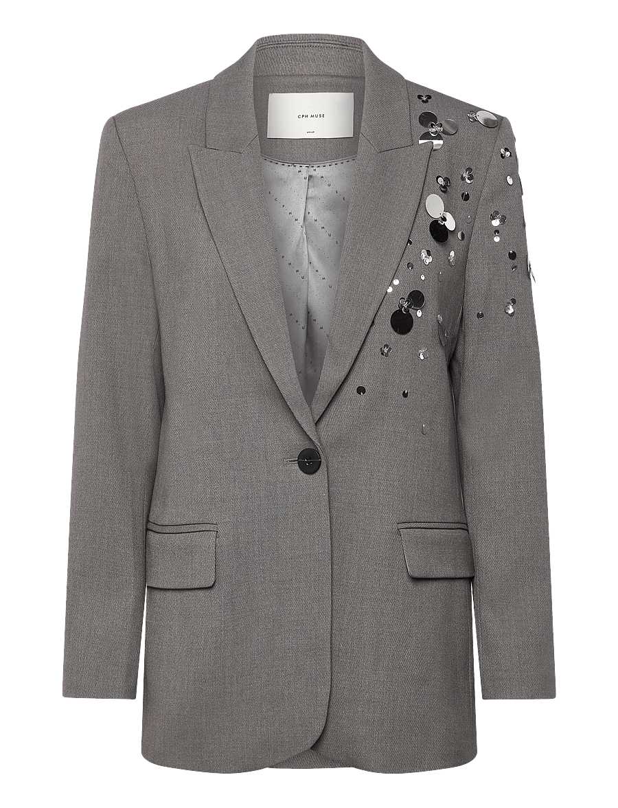 Copenhagen Muse - CMTAILOR-BLAZER - vienrindas žaketes - light grey melange - 1