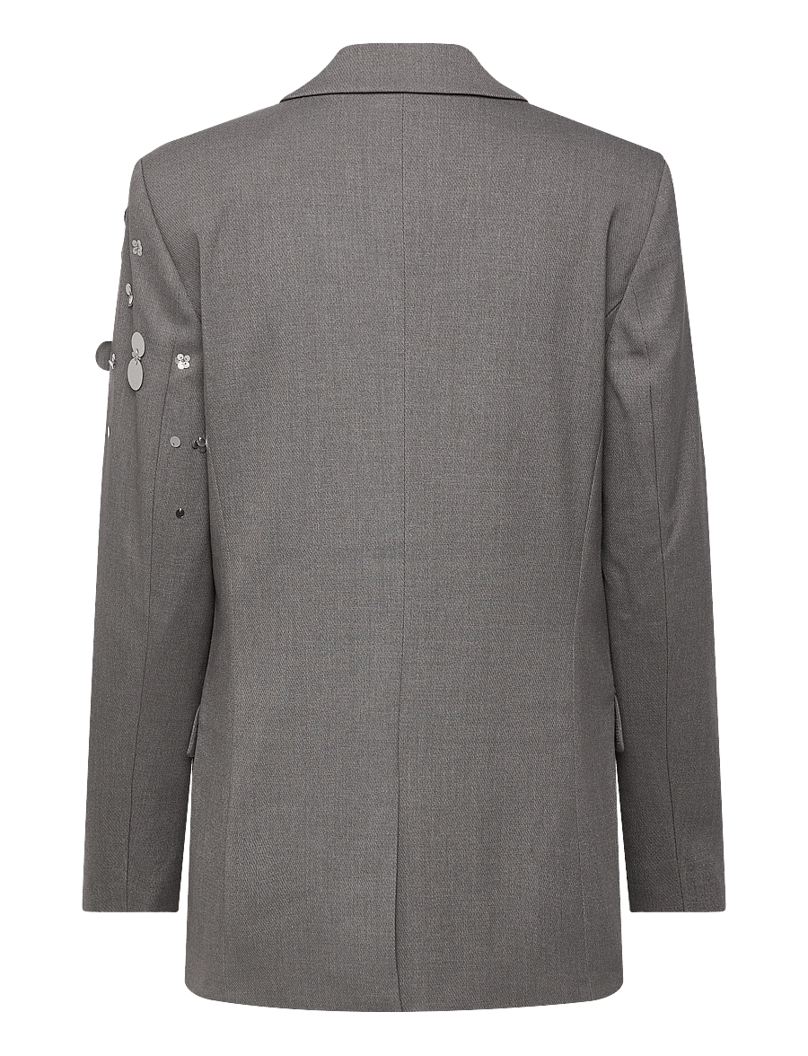 Copenhagen Muse - CMTAILOR-BLAZER - vienrindas žaketes - light grey melange - 2