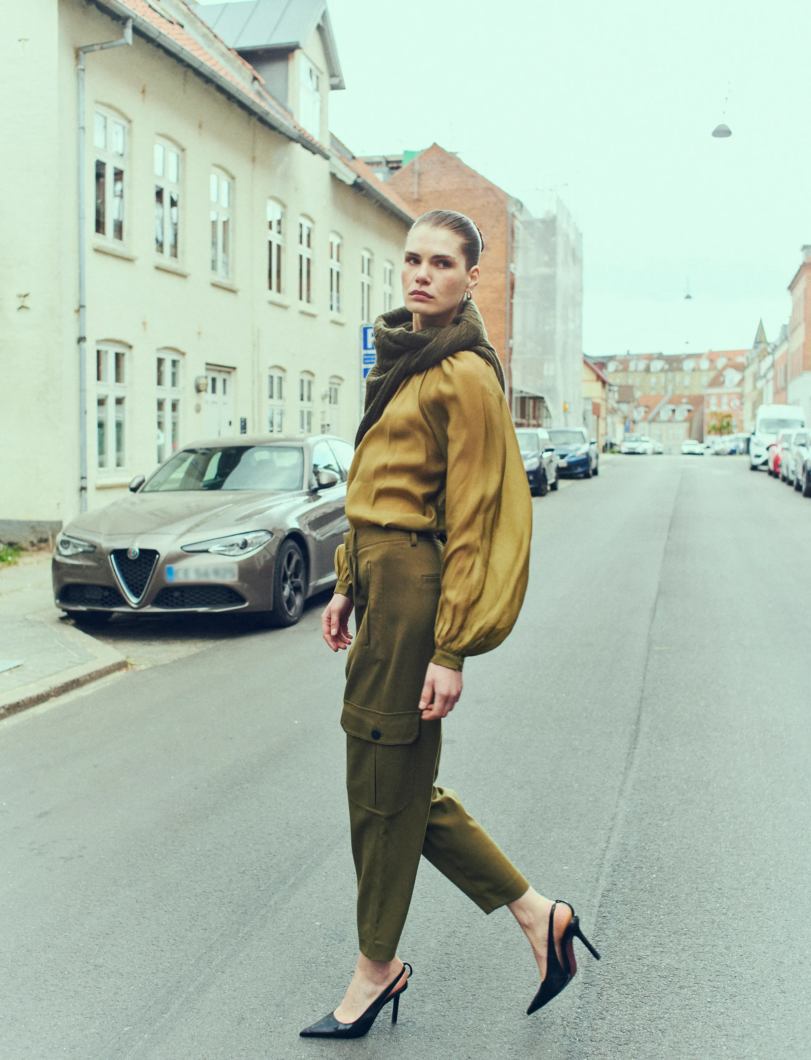 Copenhagen Muse Cmtailor-Pants, XXS, Trousers, Grün - Slim Fit Frauen