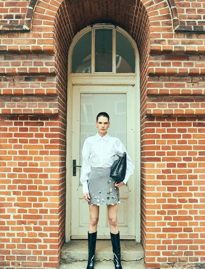 Copenhagen Muse - CMTAILOR-SKIRT - bleistiftröcke - light grey melange - 0