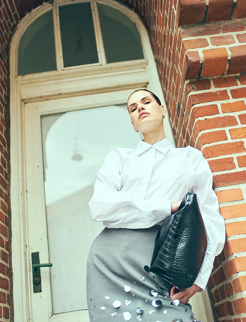 Copenhagen Muse - CMTAILOR-SKIRT - bleistiftröcke - light grey melange - 3