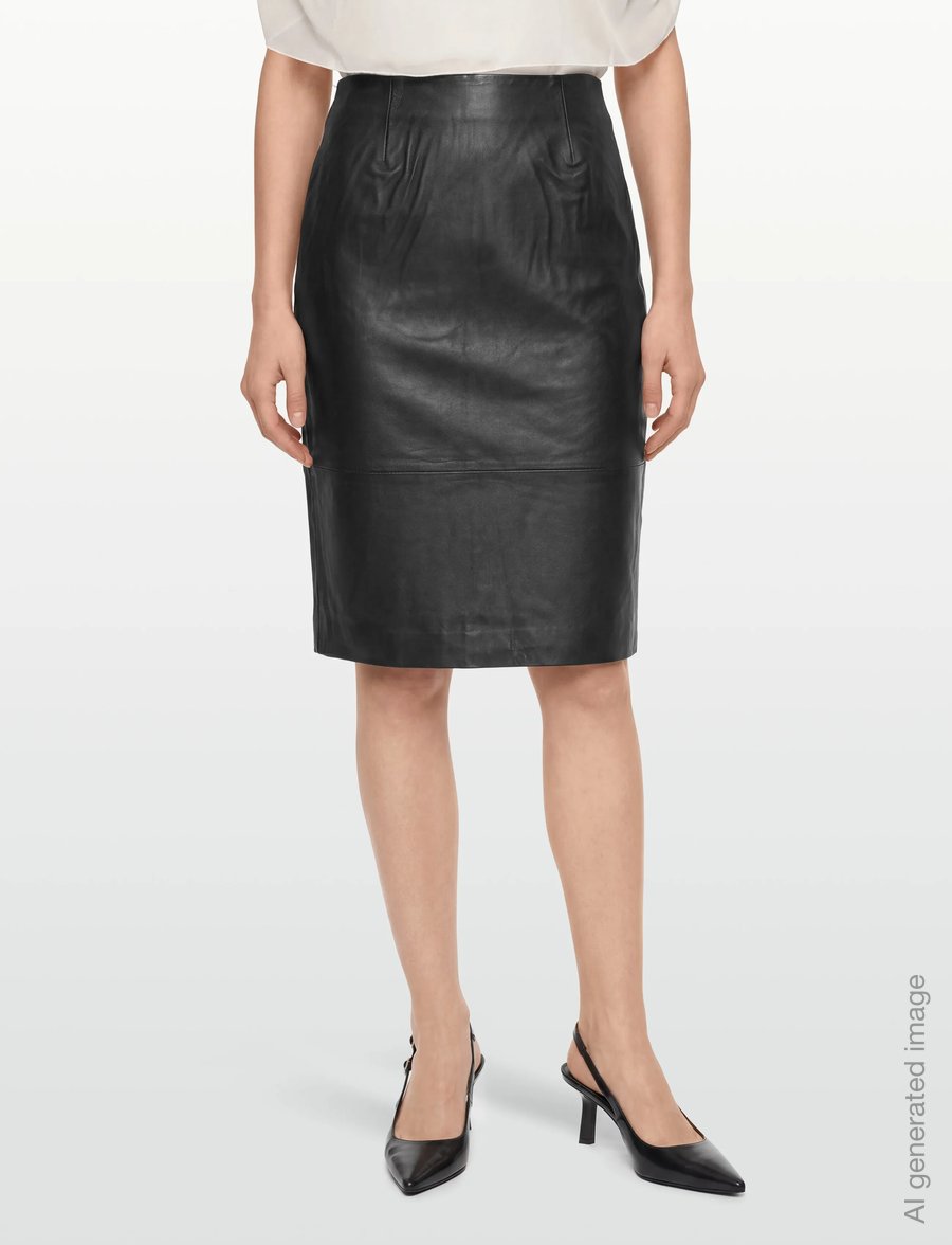 Copenhagen Muse - CMBARON-SKIRT - nahkseelikud - black - 3