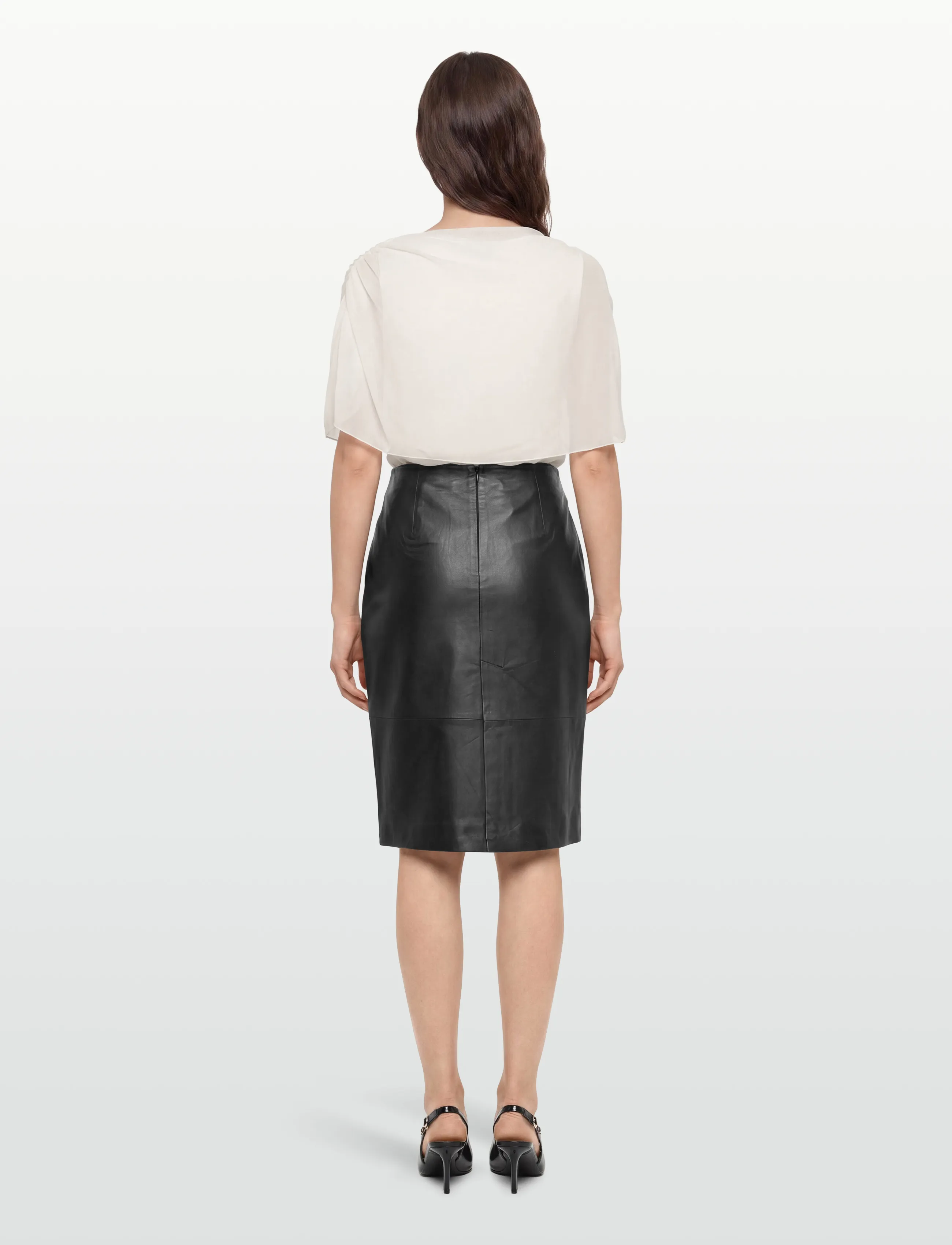 Copenhagen Muse - CMBARON-SKIRT - lederröcke - black - 4