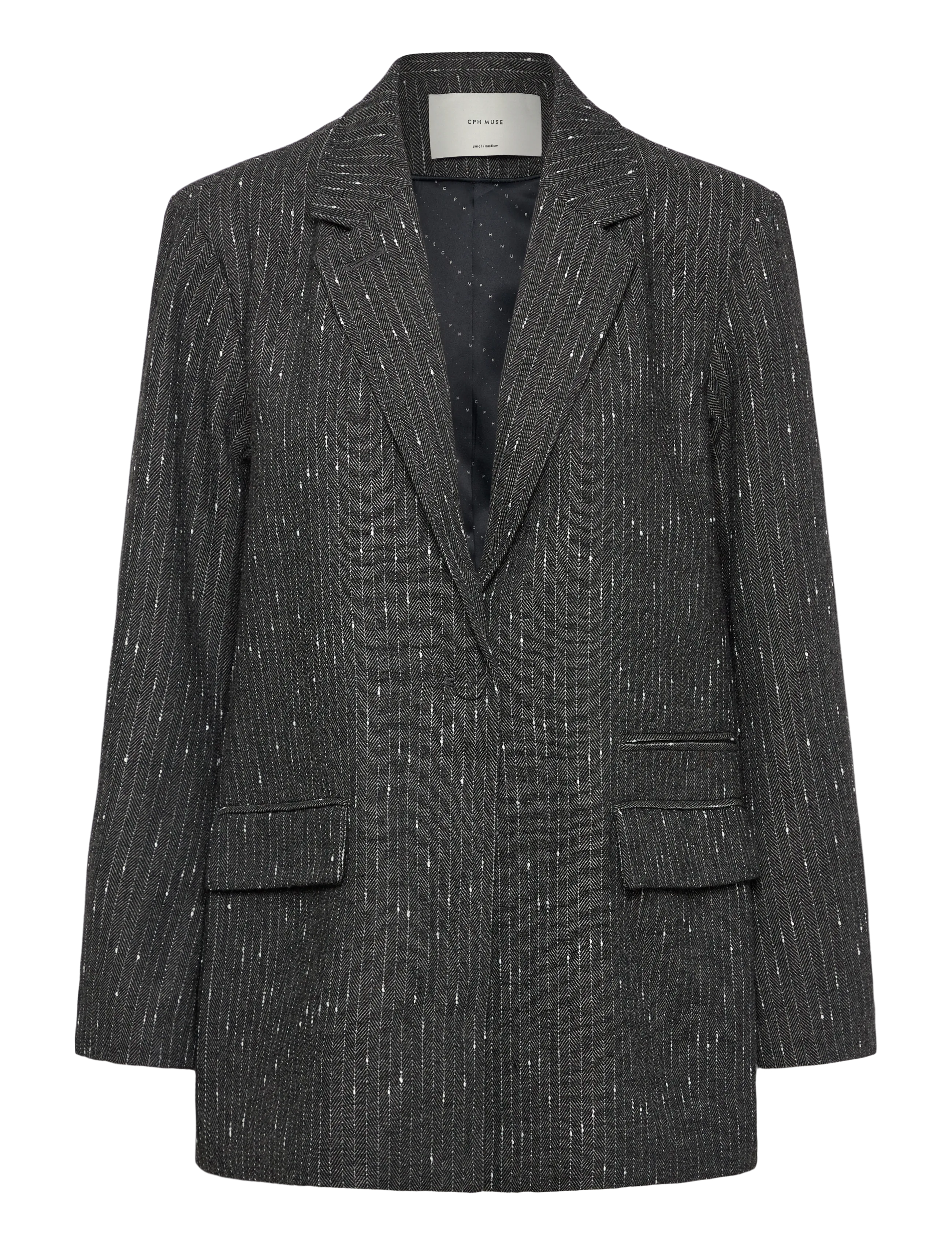 Copenhagen Muse CMTRINA-BLAZER - Tøj - MEDIUM GREY MLG. / grey