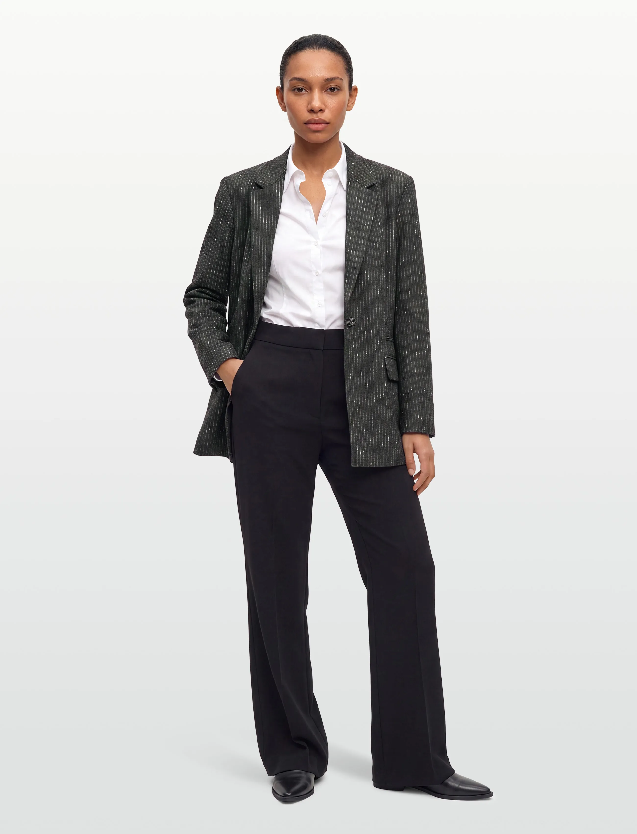 Copenhagen Muse Cmtrina-Blazer, L/XL, Blazer, Grau - Oversized Frauen