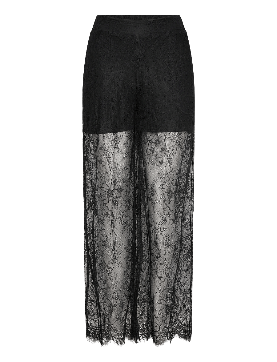 Copenhagen Muse - CMLEA-PANTS - wide leg trousers - black - 1