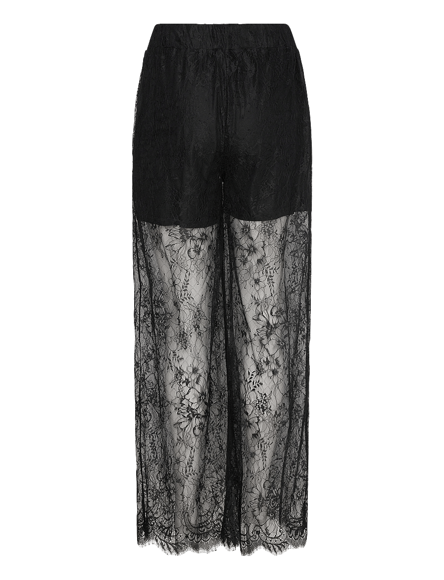 Copenhagen Muse - CMLEA-PANTS - wide leg trousers - black - 2
