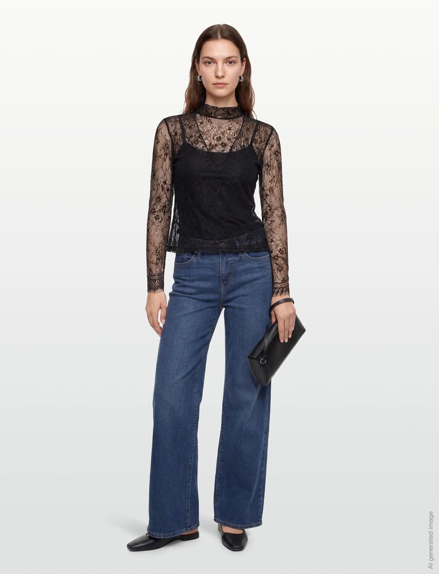 Copenhagen Muse - CMLEA-BLOUSE - langärmelige blusen - black - 0