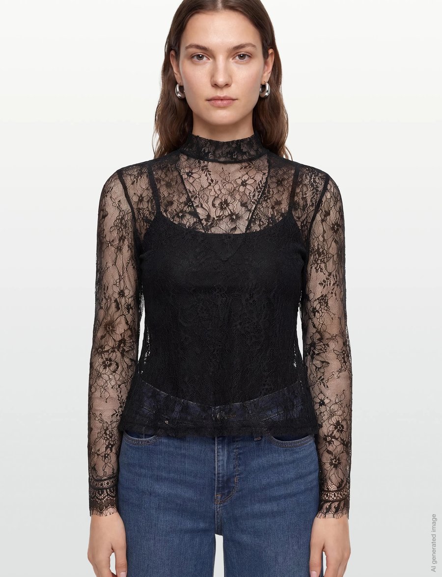 Copenhagen Muse - CMLEA-BLOUSE - langärmelige blusen - black - 3