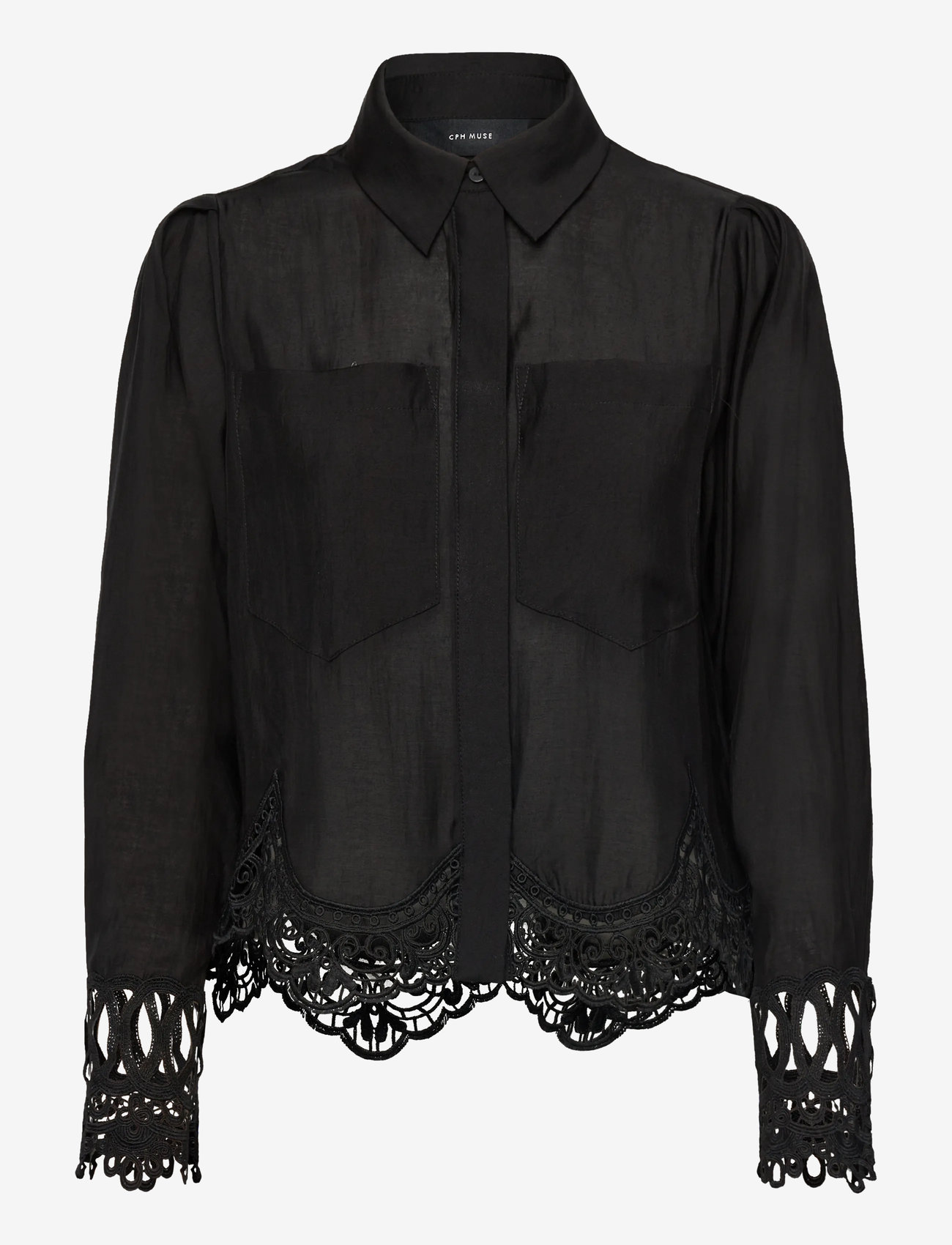 Copenhagen Muse - CMMOLLY-SHIRT - långärmade skjortor - black - 0