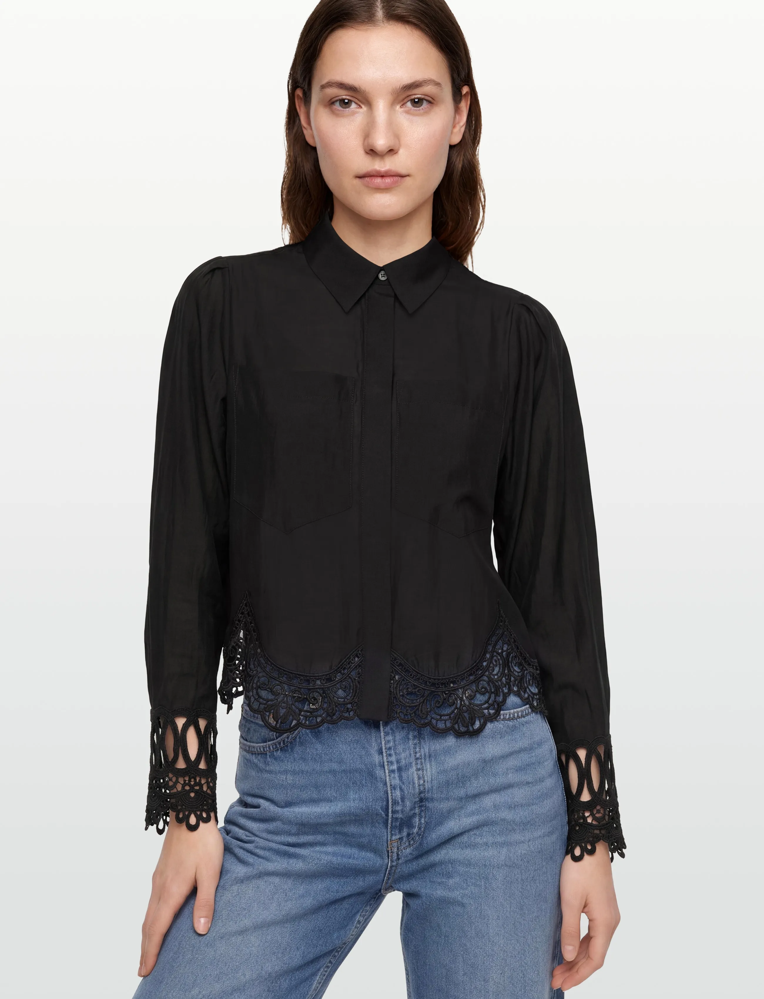Copenhagen Muse - CMMOLLY-SHIRT - langärmlige hemden - black - 3