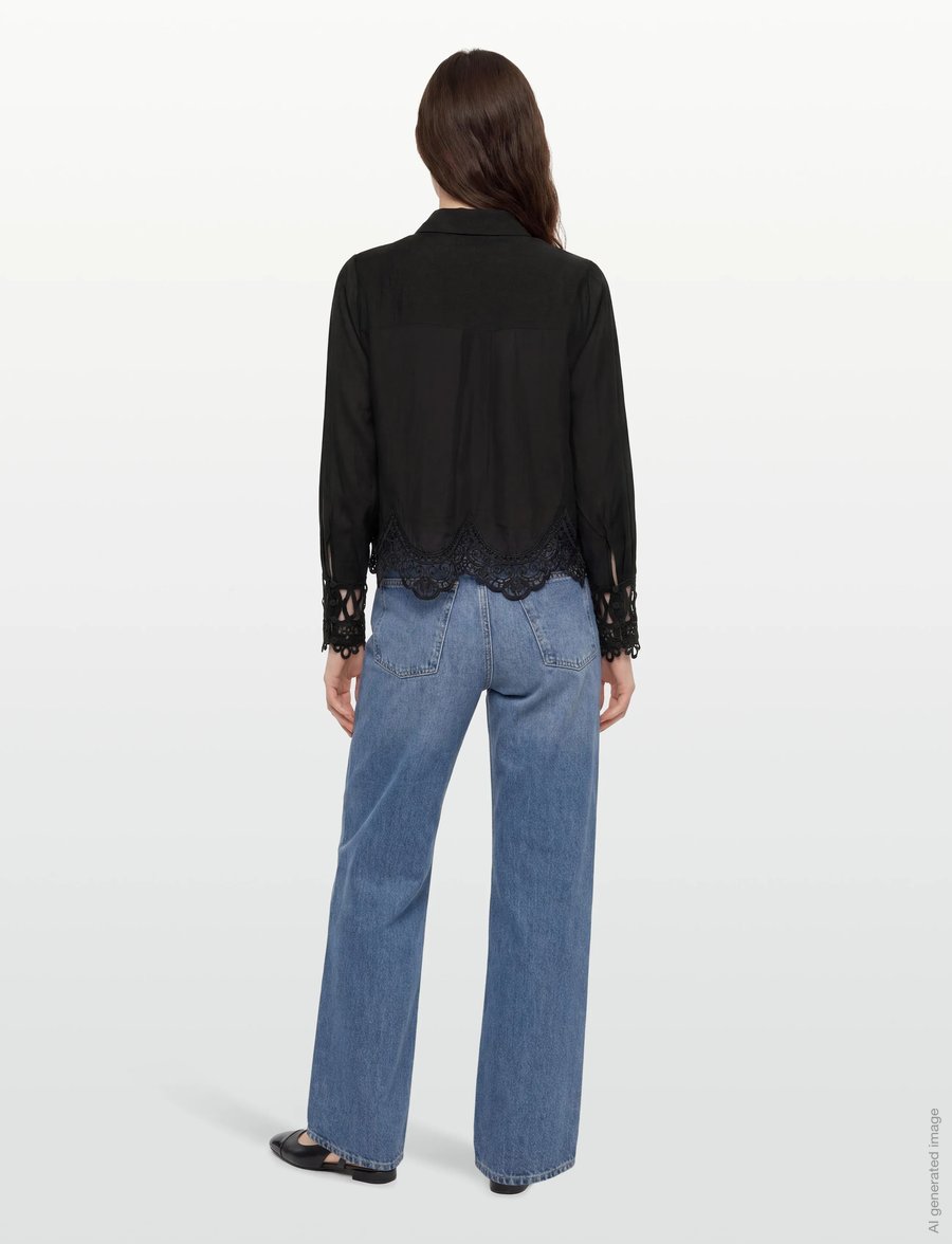 Copenhagen Muse - CMMOLLY-SHIRT - langærmede skjorter - black - 4