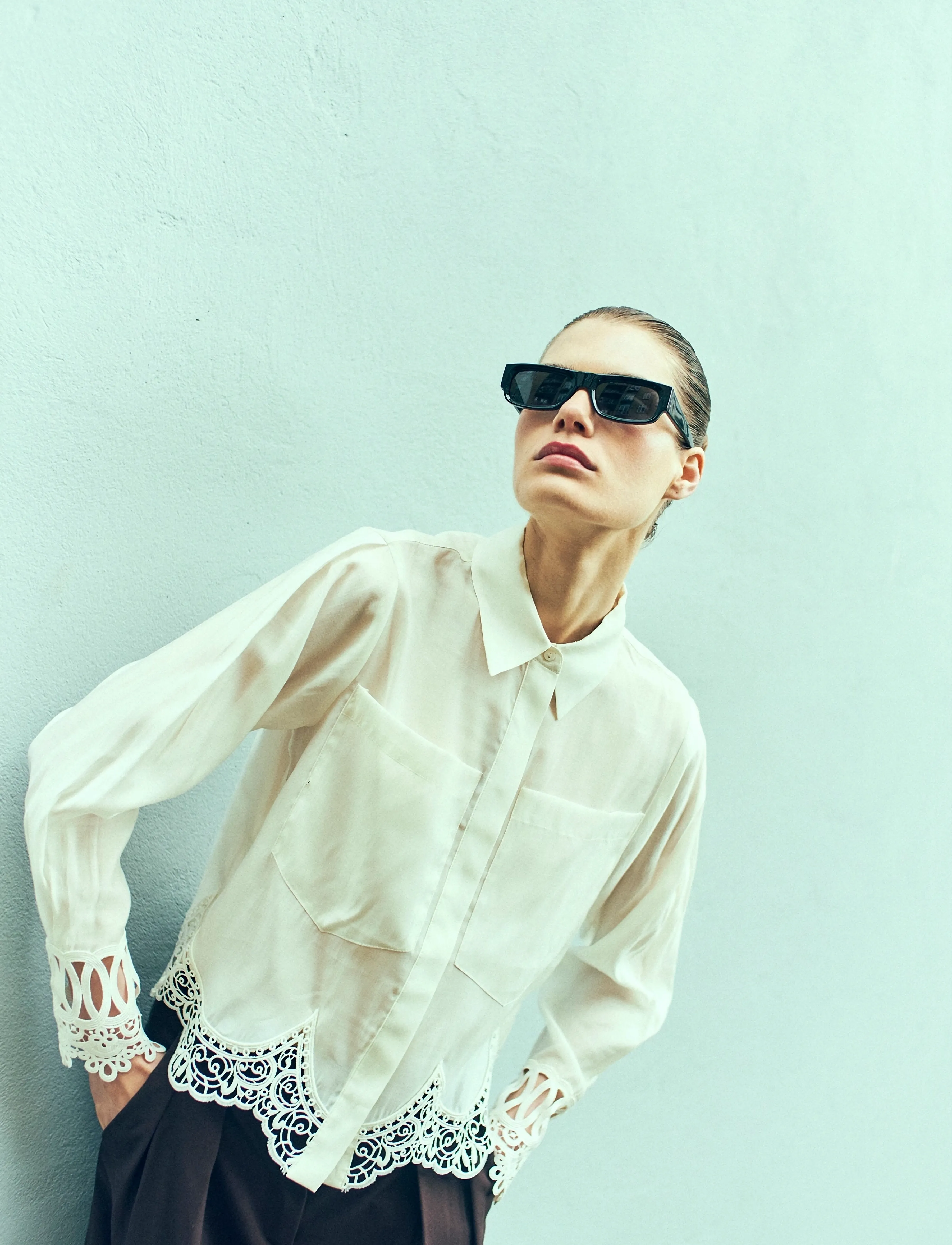Copenhagen Muse - CMMOLLY-SHIRT - langærmede skjorter - jet stream - 3