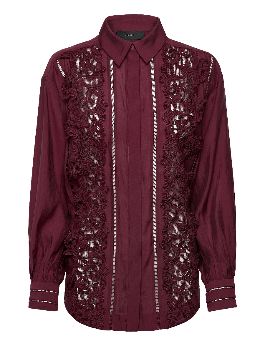 Copenhagen Muse - CMMOLLY-SHIRT - long-sleeved shirts - windsor wine - 1