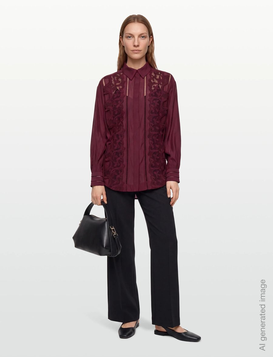 Copenhagen Muse - CMMOLLY-SHIRT - long-sleeved shirts - windsor wine - 0