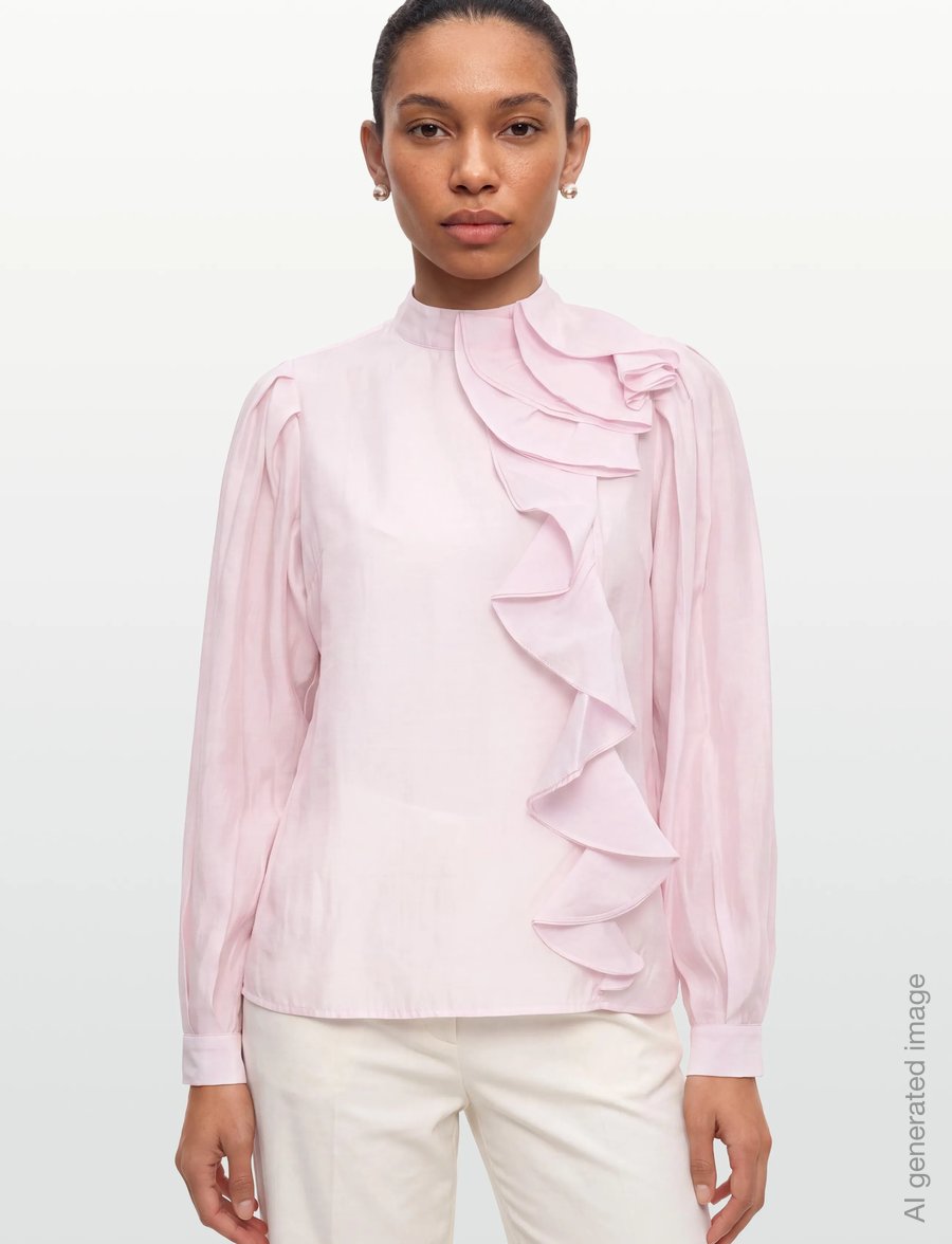 Copenhagen Muse - CMMOLLY-BLOUSE - long sleeved blouses - orchid ice - 3