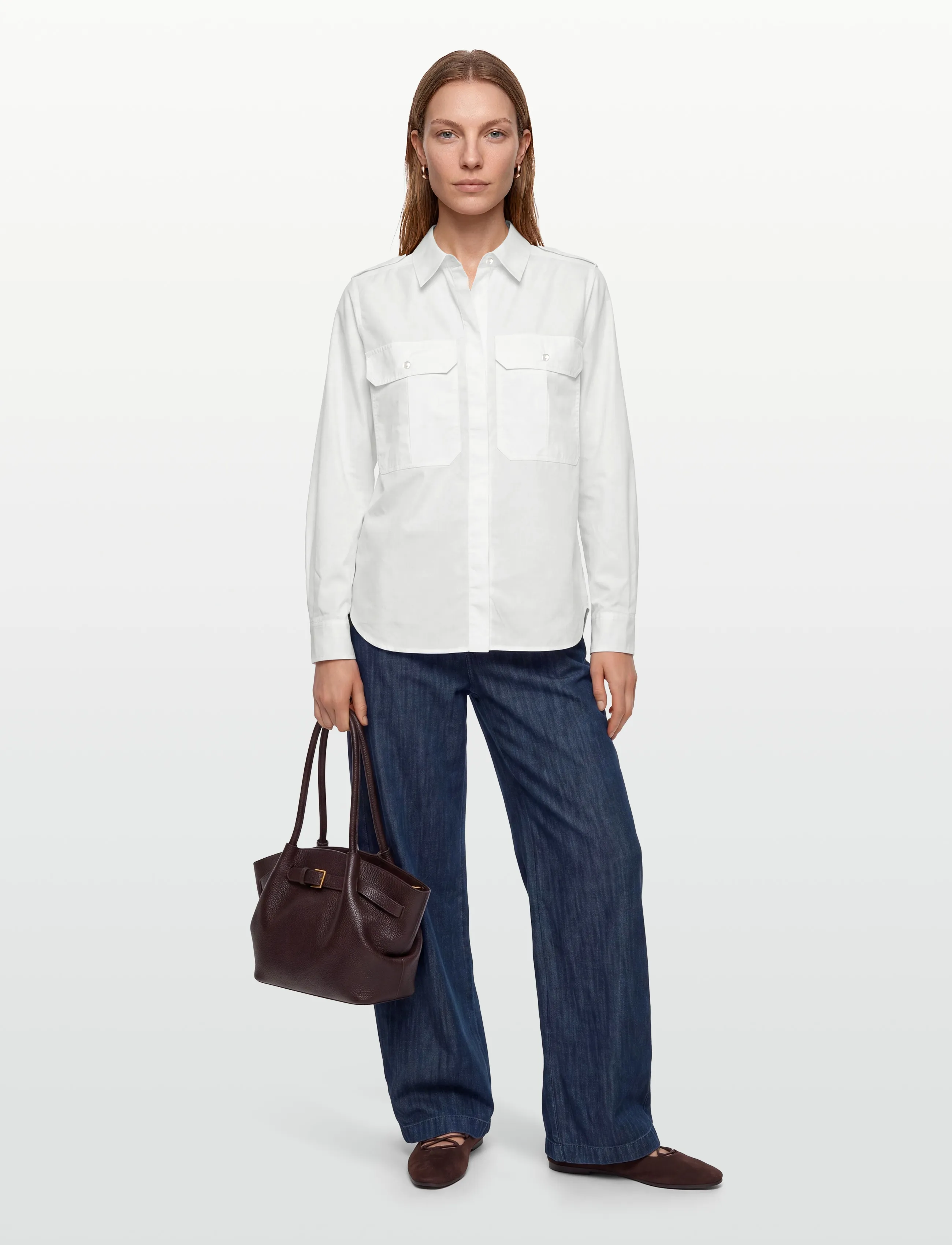 Copenhagen Muse - CMCRIPS-SHIRT - langærmede skjorter - bright white - 0