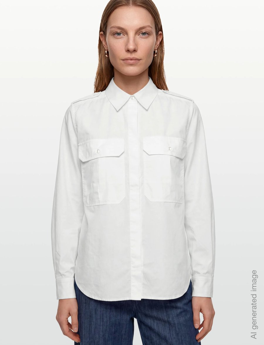 Copenhagen Muse - CMCRIPS-SHIRT - langärmlige hemden - bright white - 3