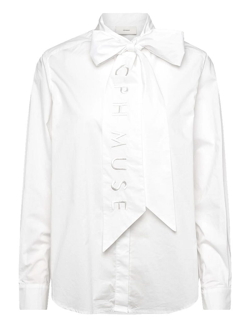 Copenhagen Muse - CMPOPLIN-SHIRT - langærmede skjorter - bright white - 0