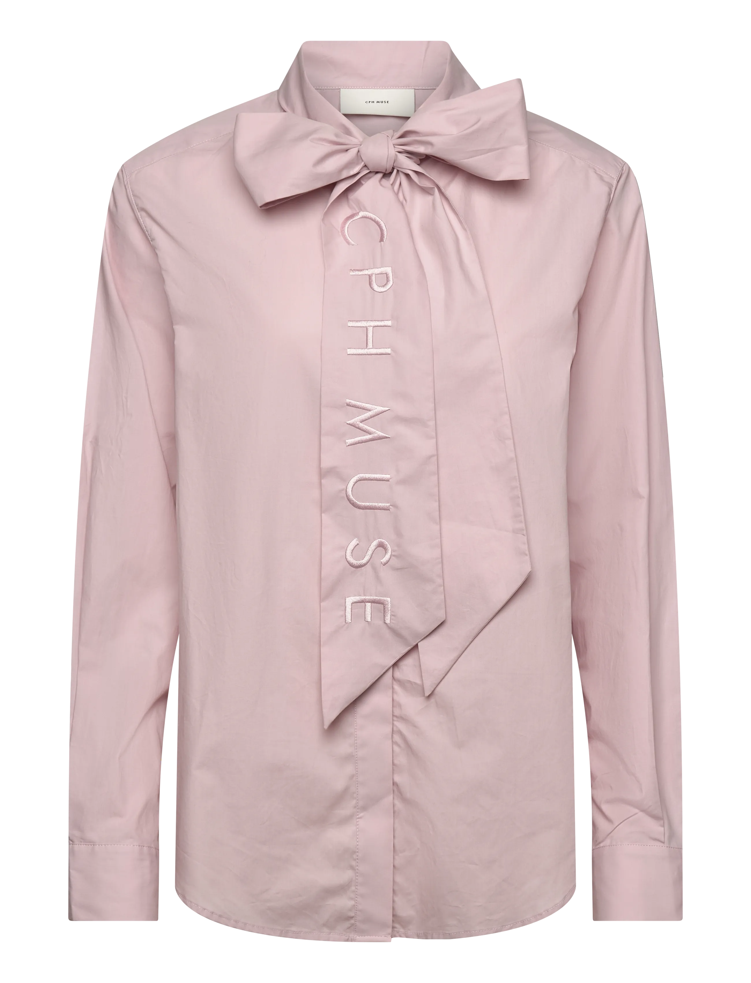 Copenhagen Muse Cmpoplin-Shirt, Kvinder, Sløjfe Bluse, Pink, Str: M