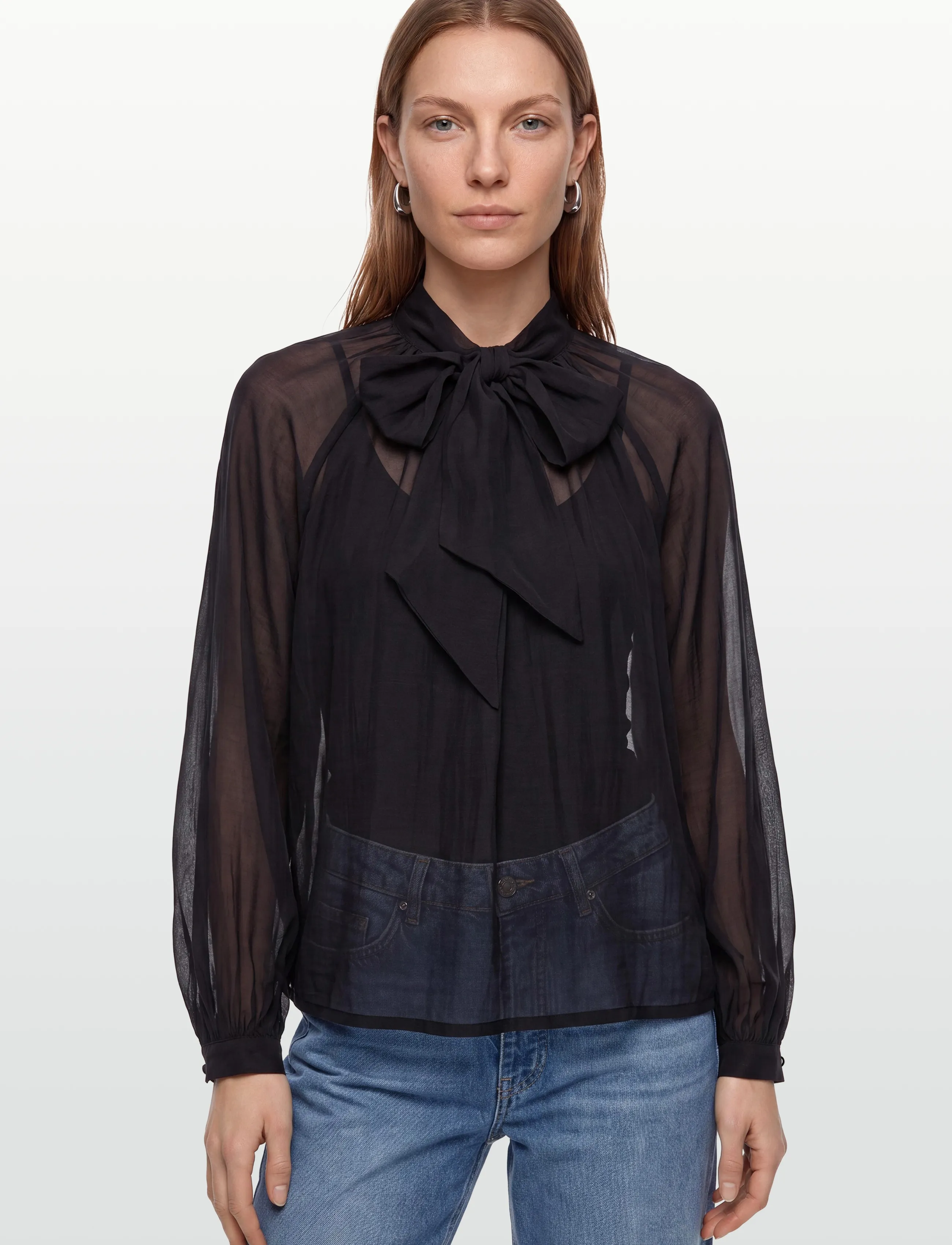 Copenhagen Muse - CMTILLY-BLOUSE - langärmelige blusen - black - 4