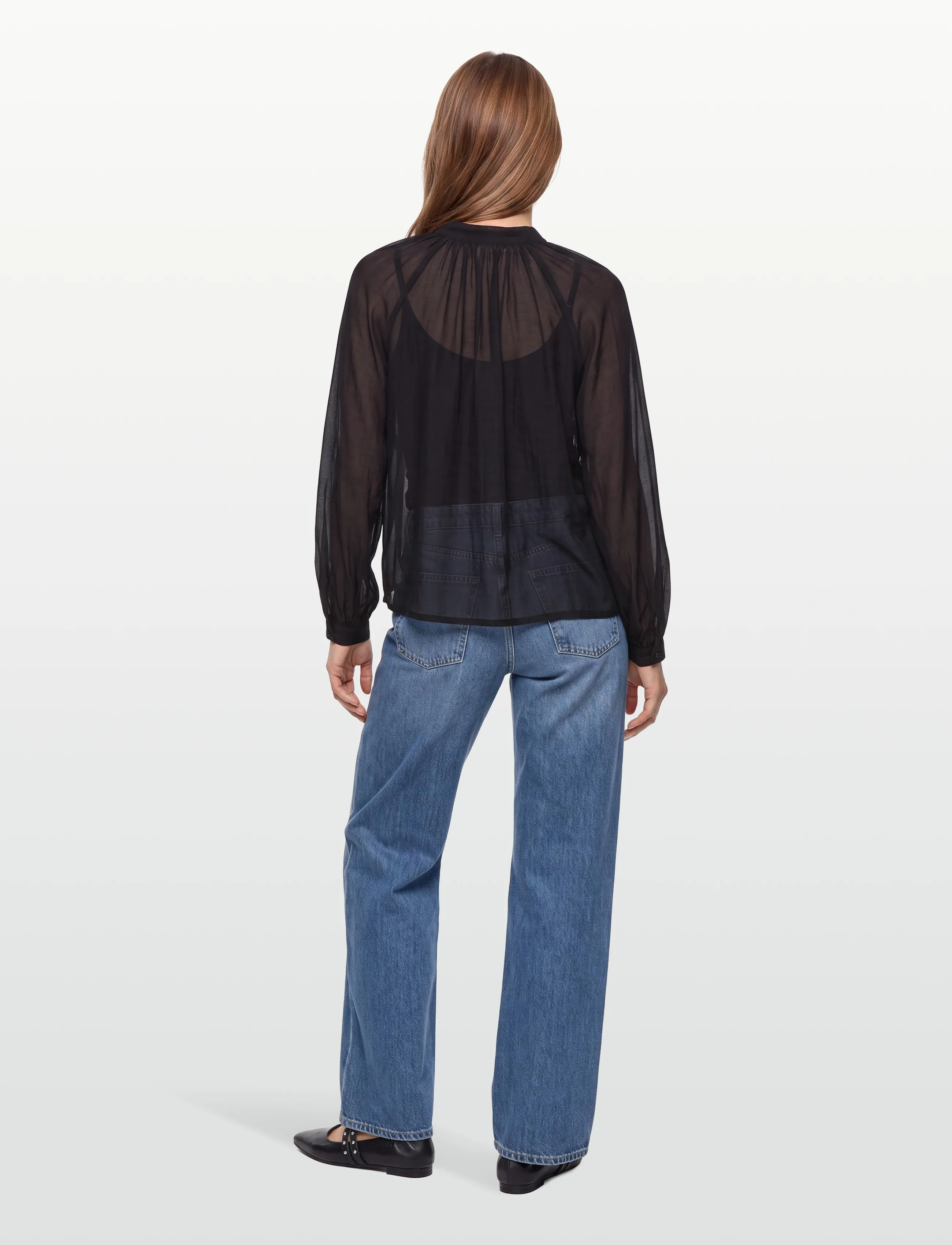 Copenhagen Muse - CMTILLY-BLOUSE - langärmelige blusen - black - 5